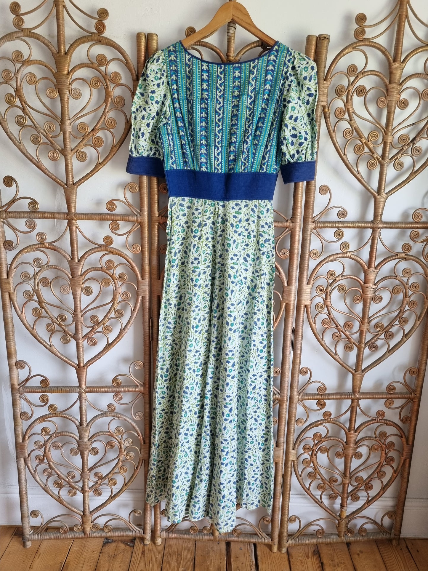 Vintage Anokhi Indian maxi dress S