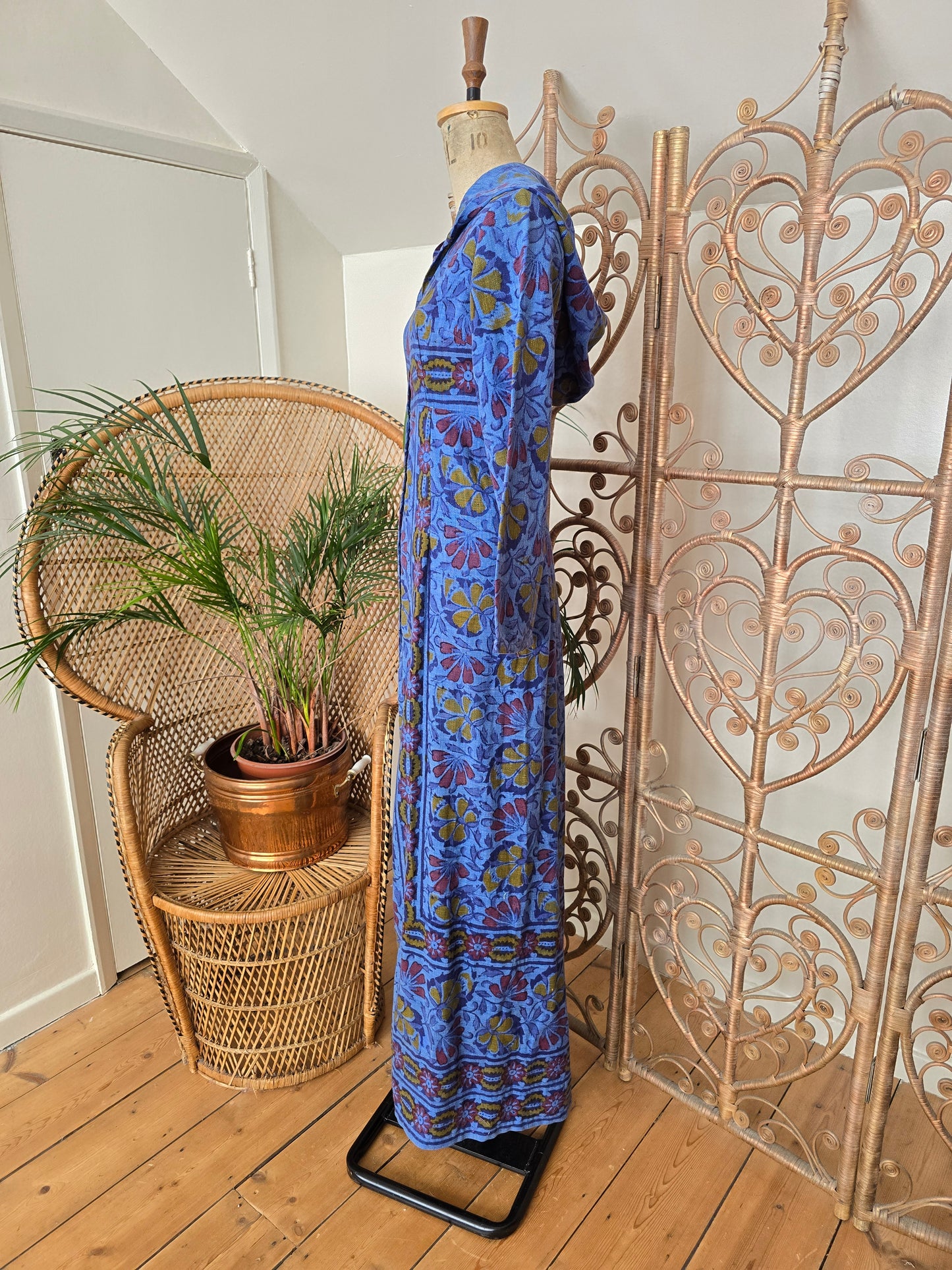 Vintage Indian cotton jacket dress