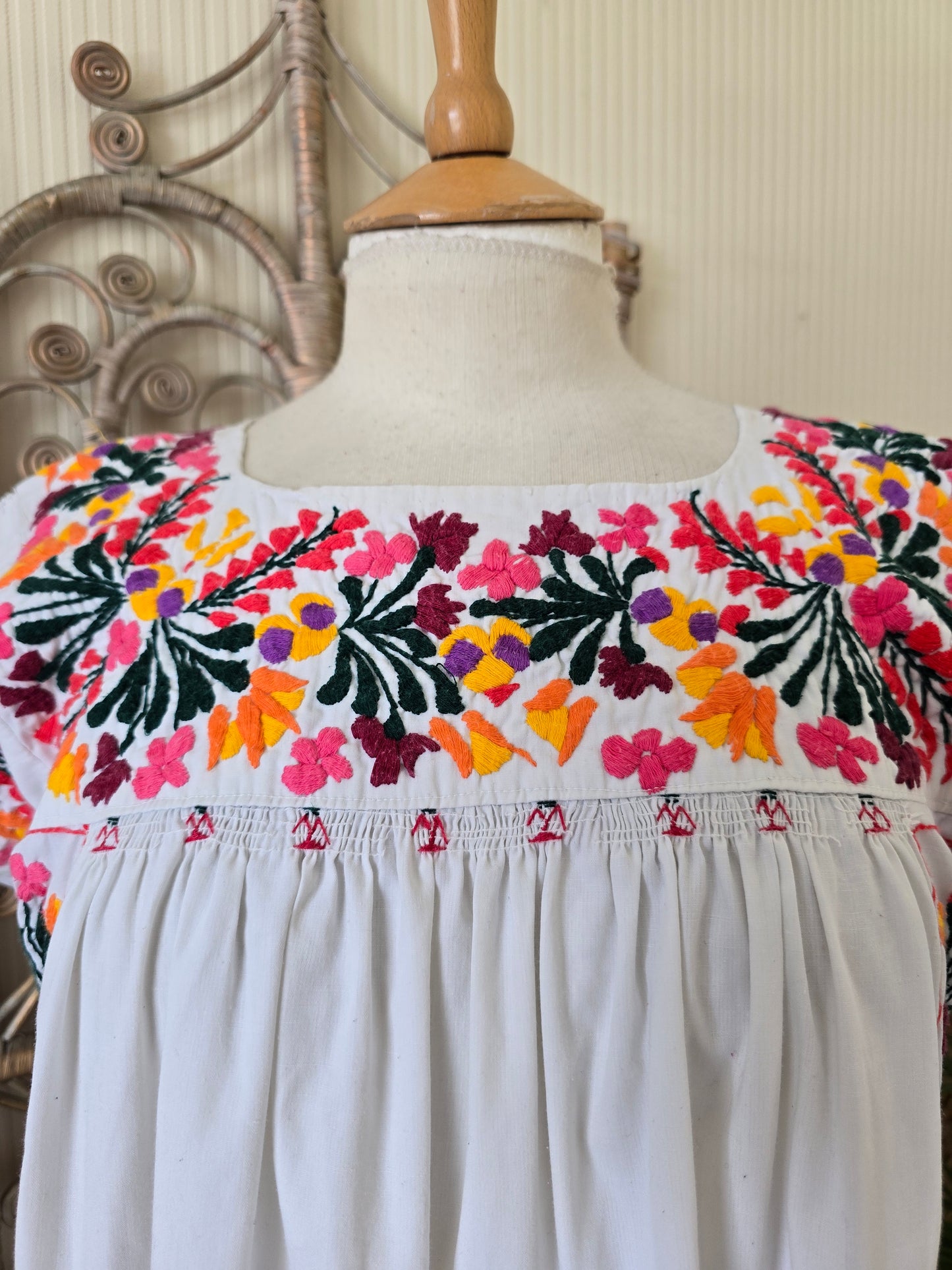 Vintage mexican maxi dress