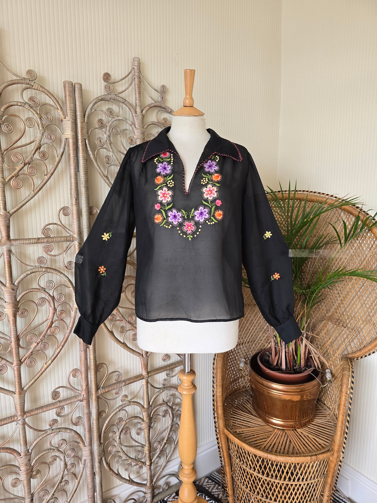 Vintage embroidered blouse