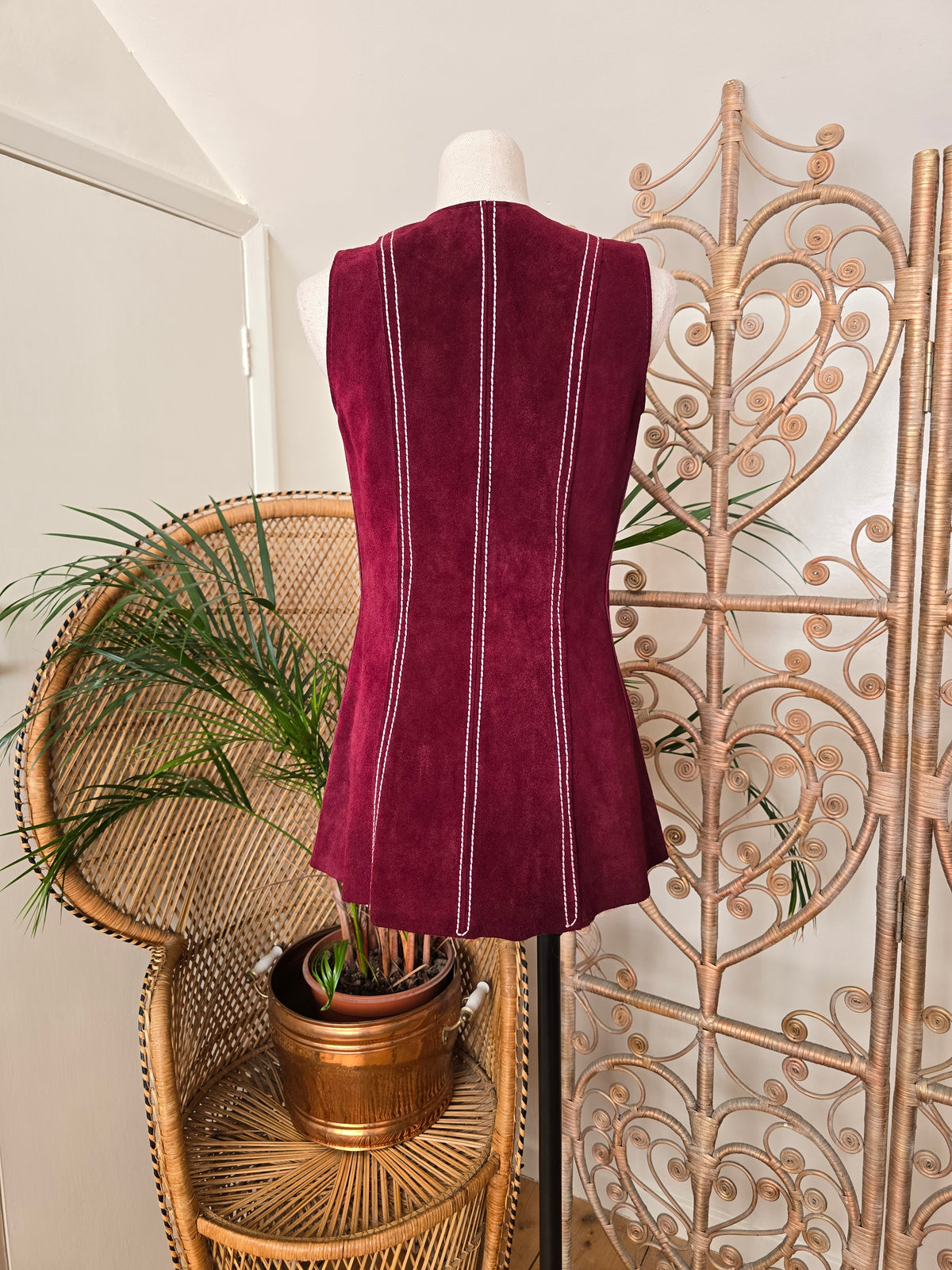 Vintage suede tunic