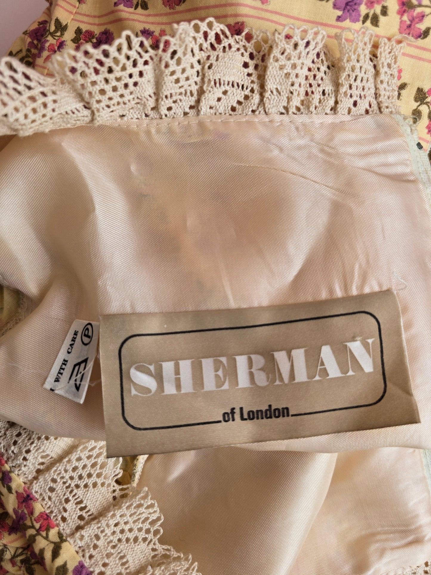 Vintage 70s Samuel Sherman maxi dress