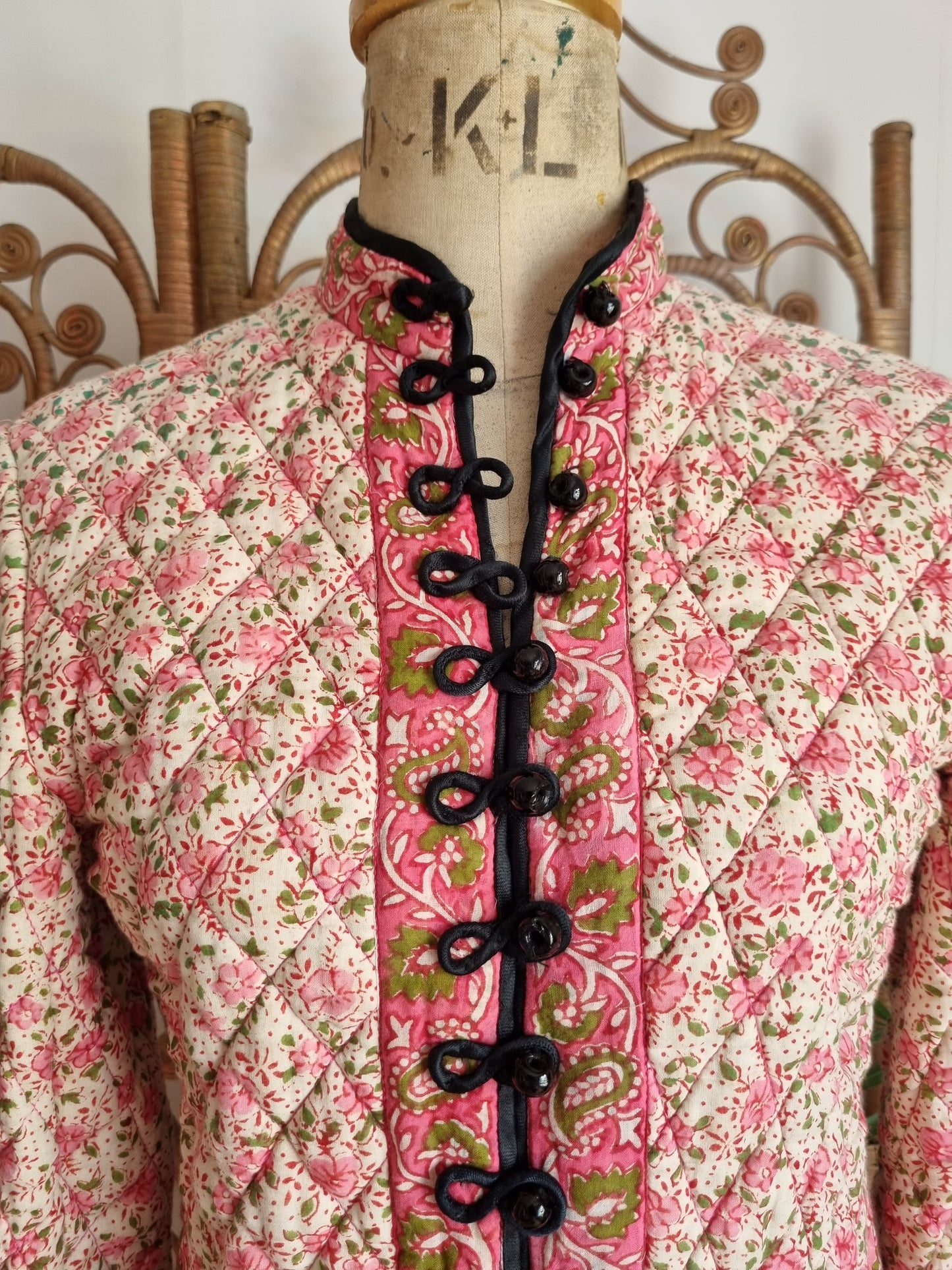 Vintage Phool Indian quilted cotton jacket