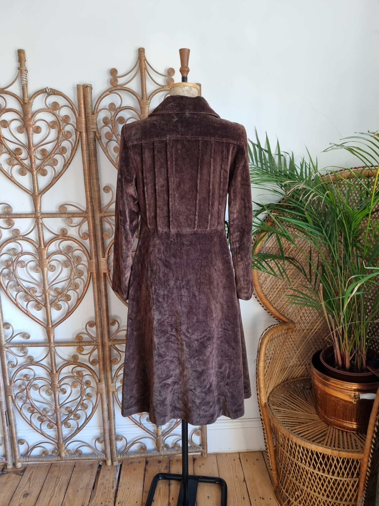 Vintage velvet 70s coat