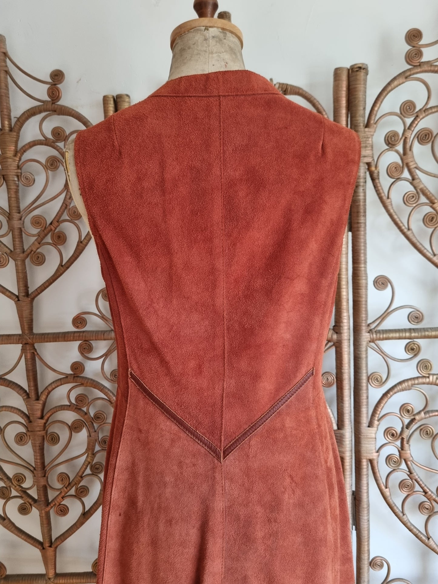 Vintage suede dress S