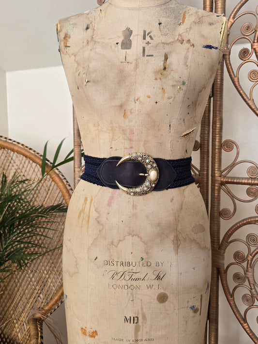 Vintage half moon belt