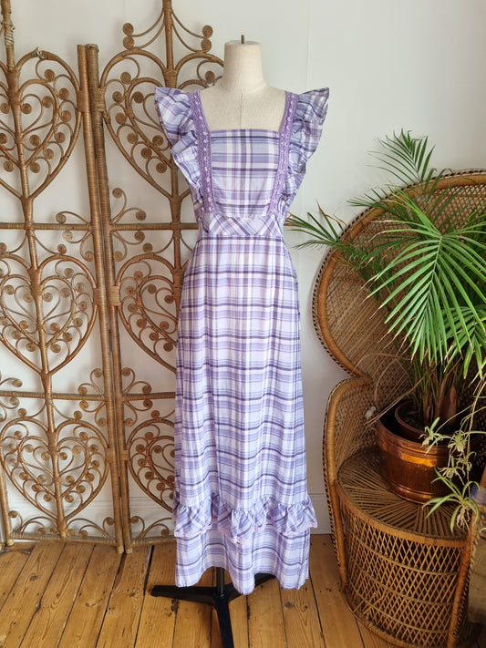 Vintage check prairie dress