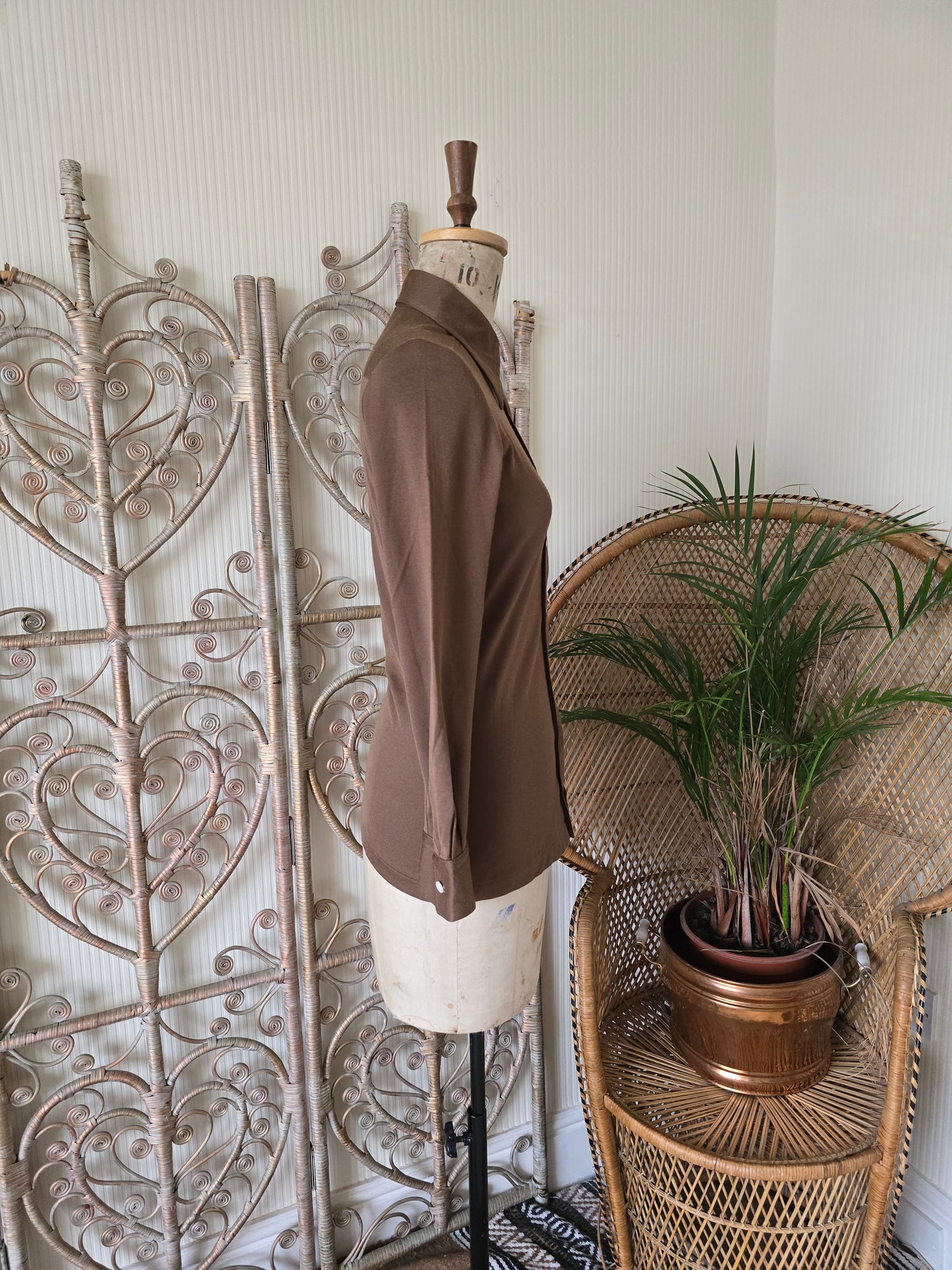 Vintage brown blouse