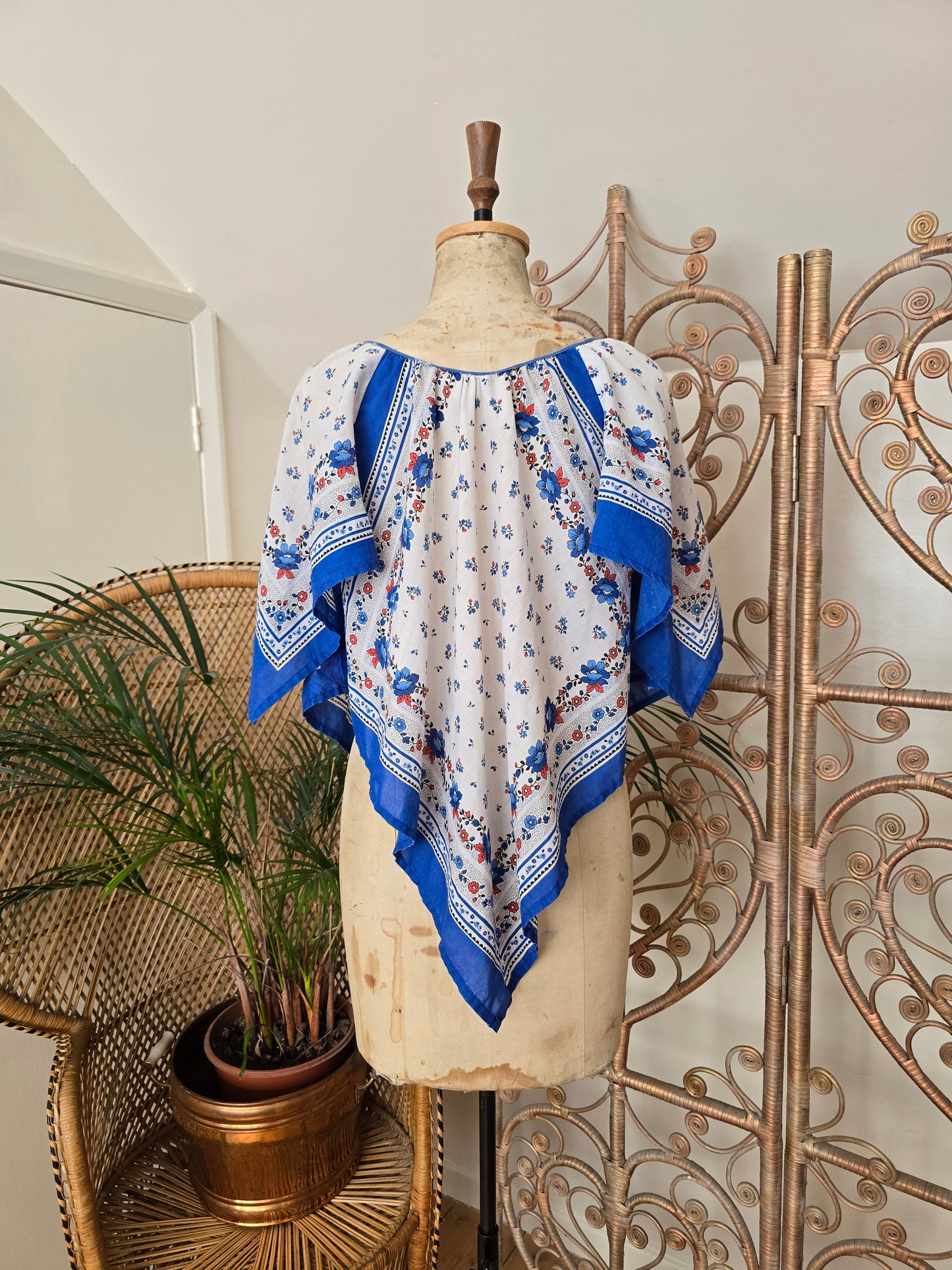 Vintage handkerchief blouse