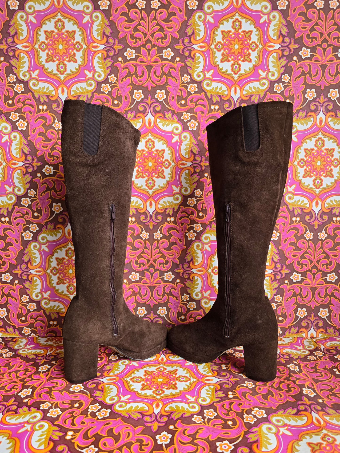 Vintage Sacha suede 70s boots size Uk 3 Eur 36 Us 5