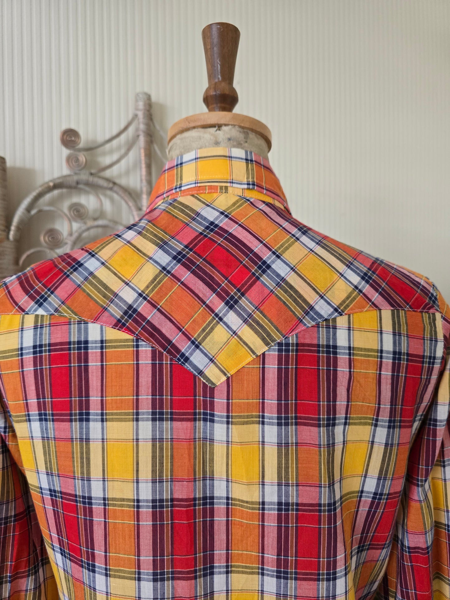 Vintage check blouse