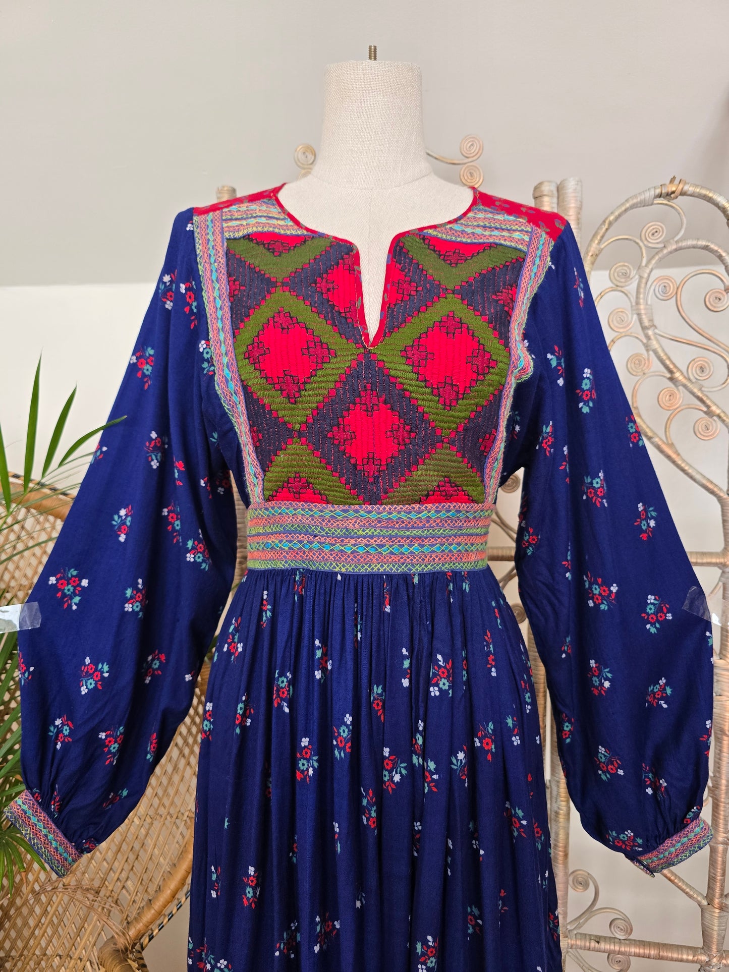 Vintage Janet Wood Monsoon Afghan dress