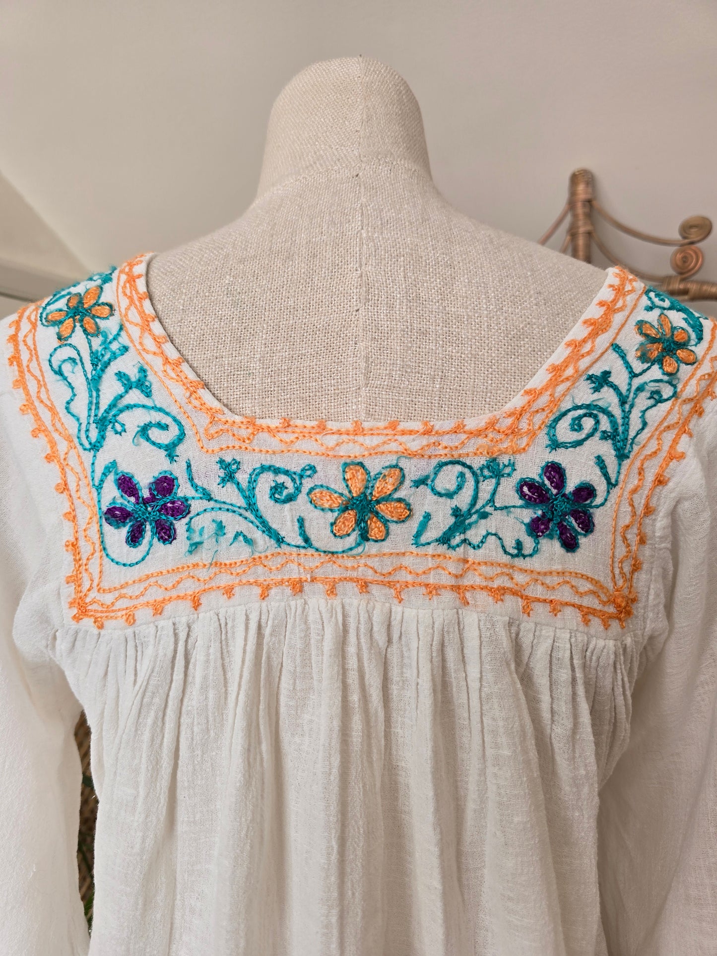 Vintage cheesecloth cotton blouse