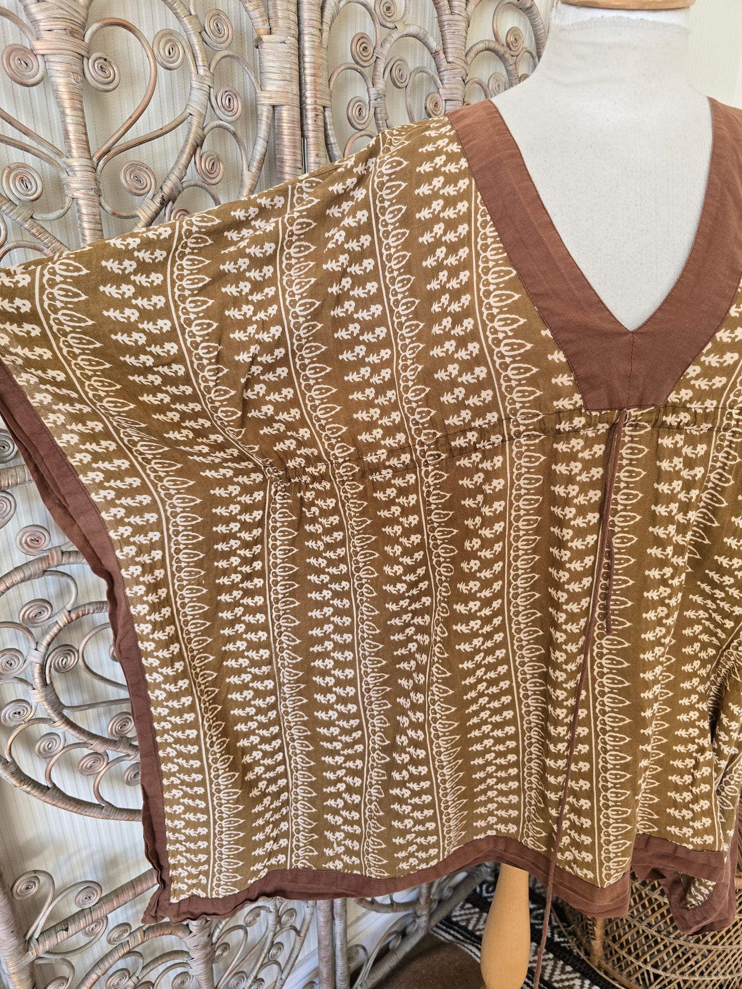 Vintage style cotton tunic dress