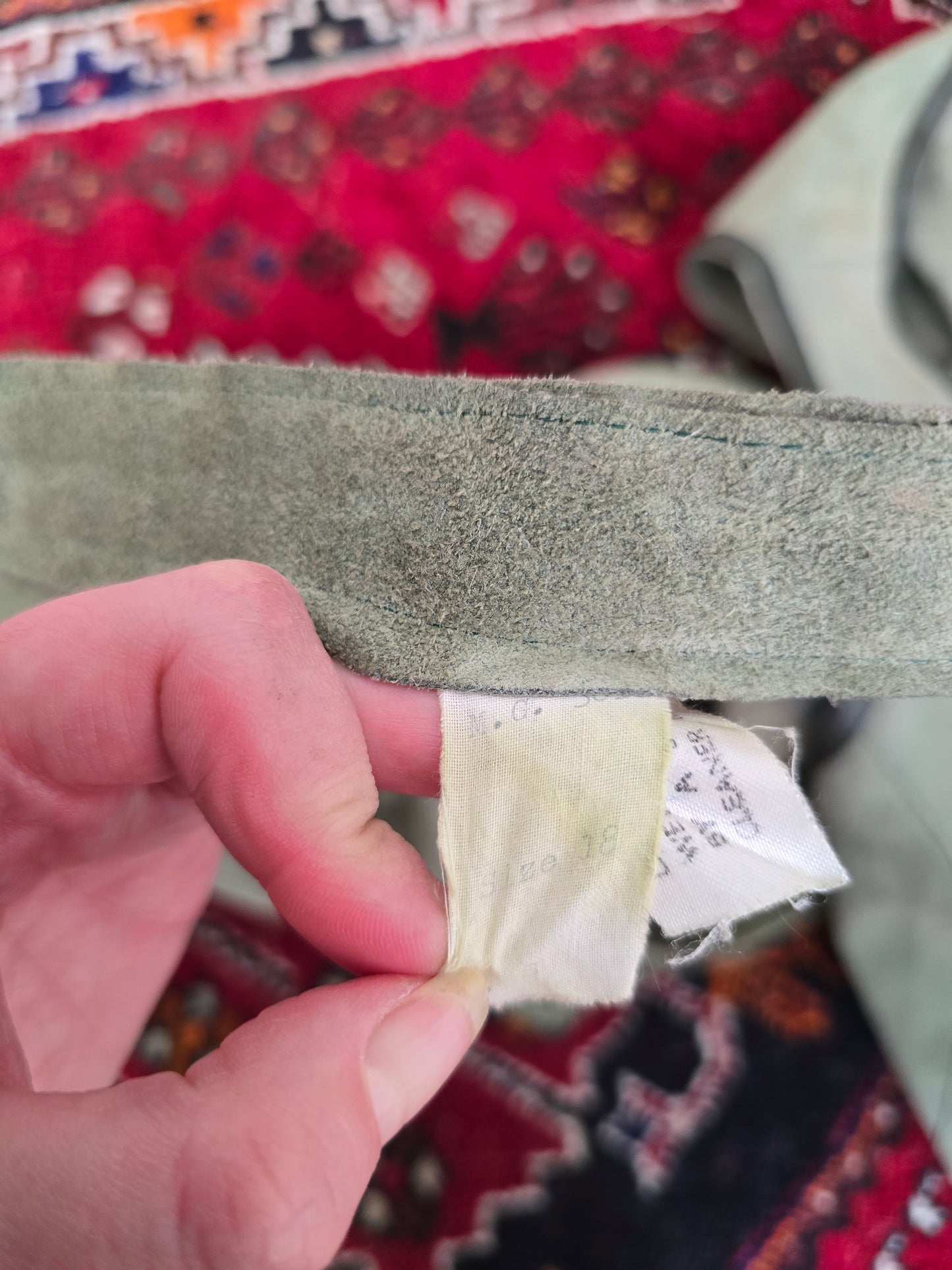 Vintage 60s suede waistcoat skirt