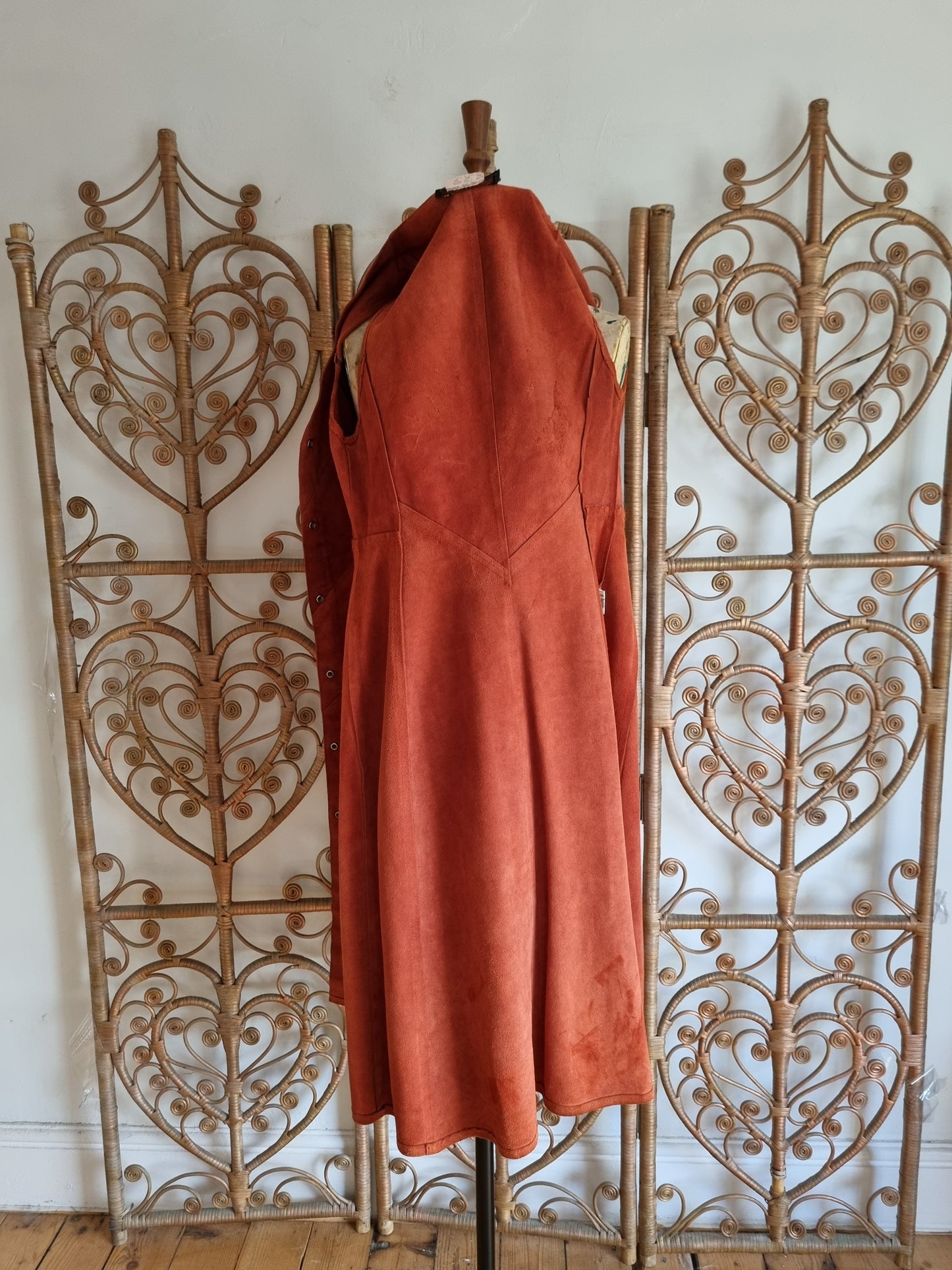 Vintage suede dress S