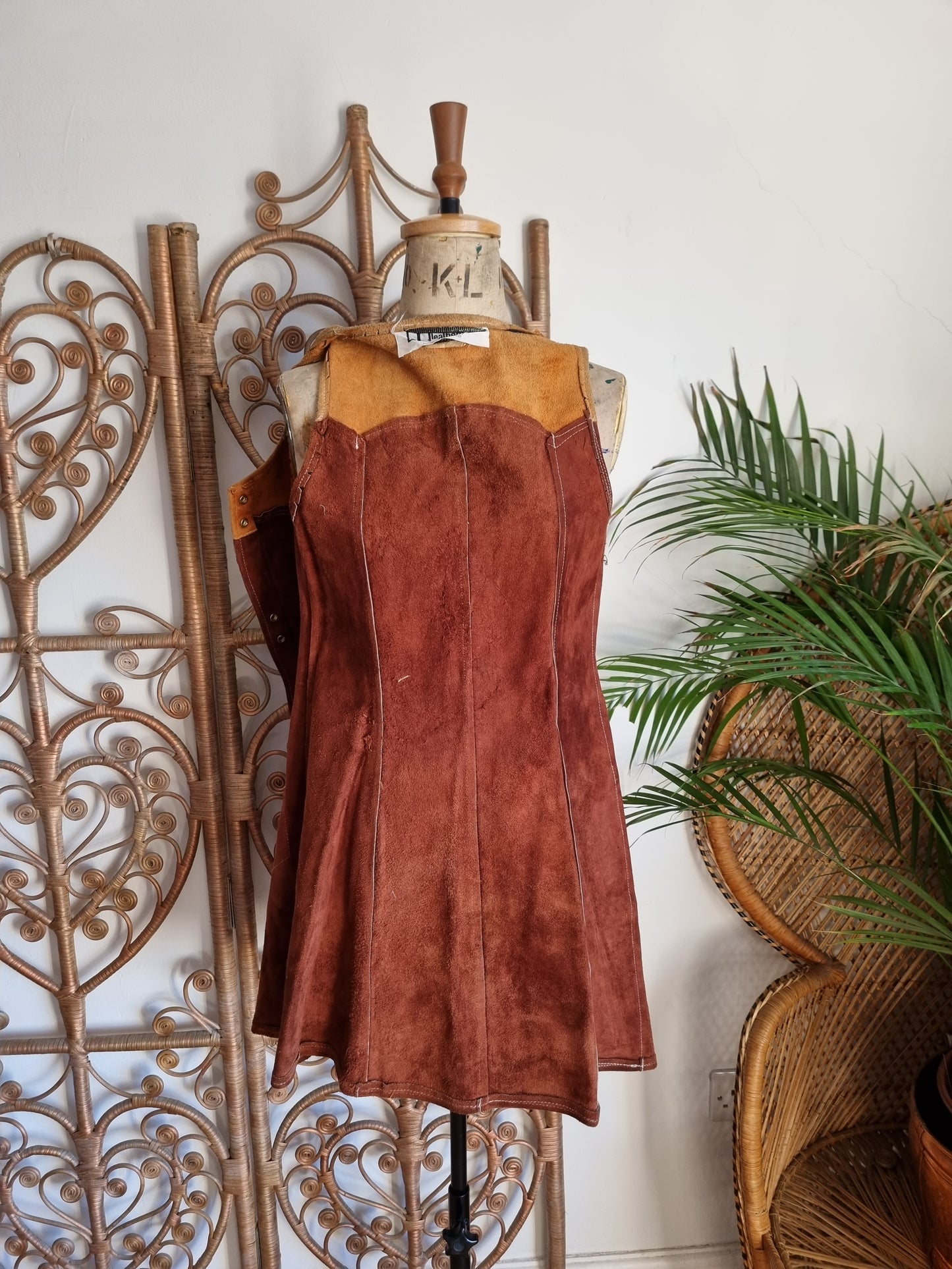 Vintage suede dress