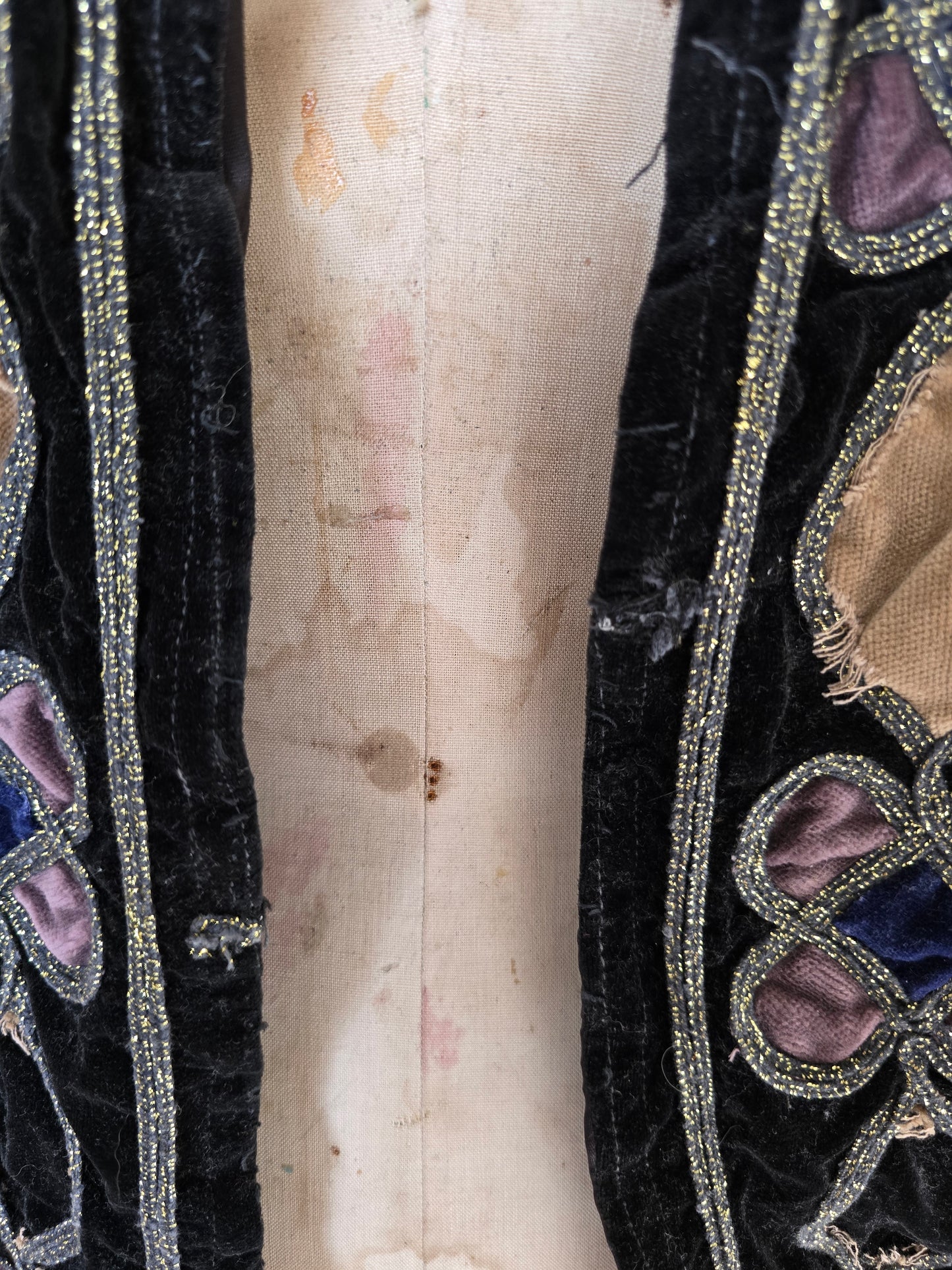 Vintage black velvet jacket