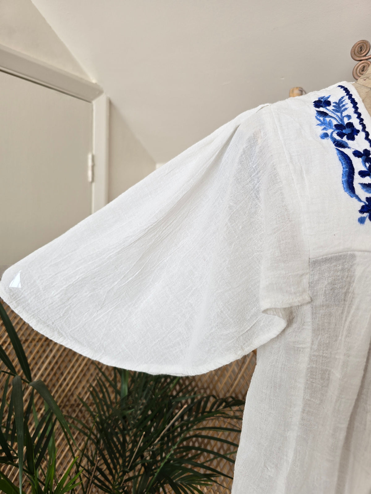 Vintage cheesecloth cotton blouse
