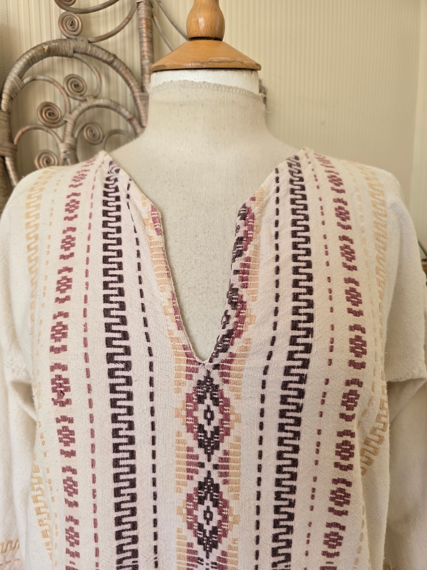 Vintage embroidered shirt blouse