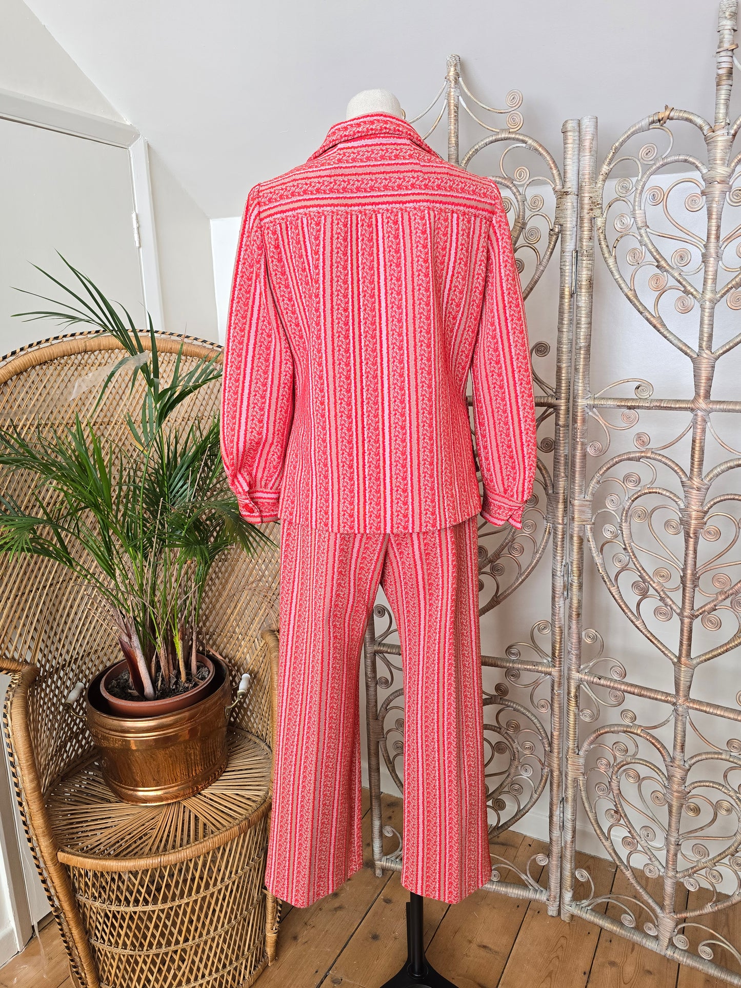 Vintage two piece tunic trousers