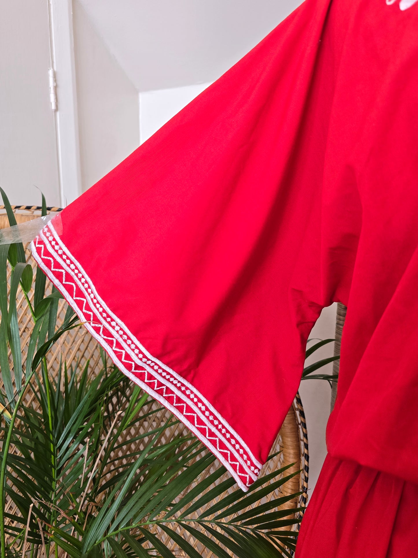 Vintage embroidered kaftan dress L