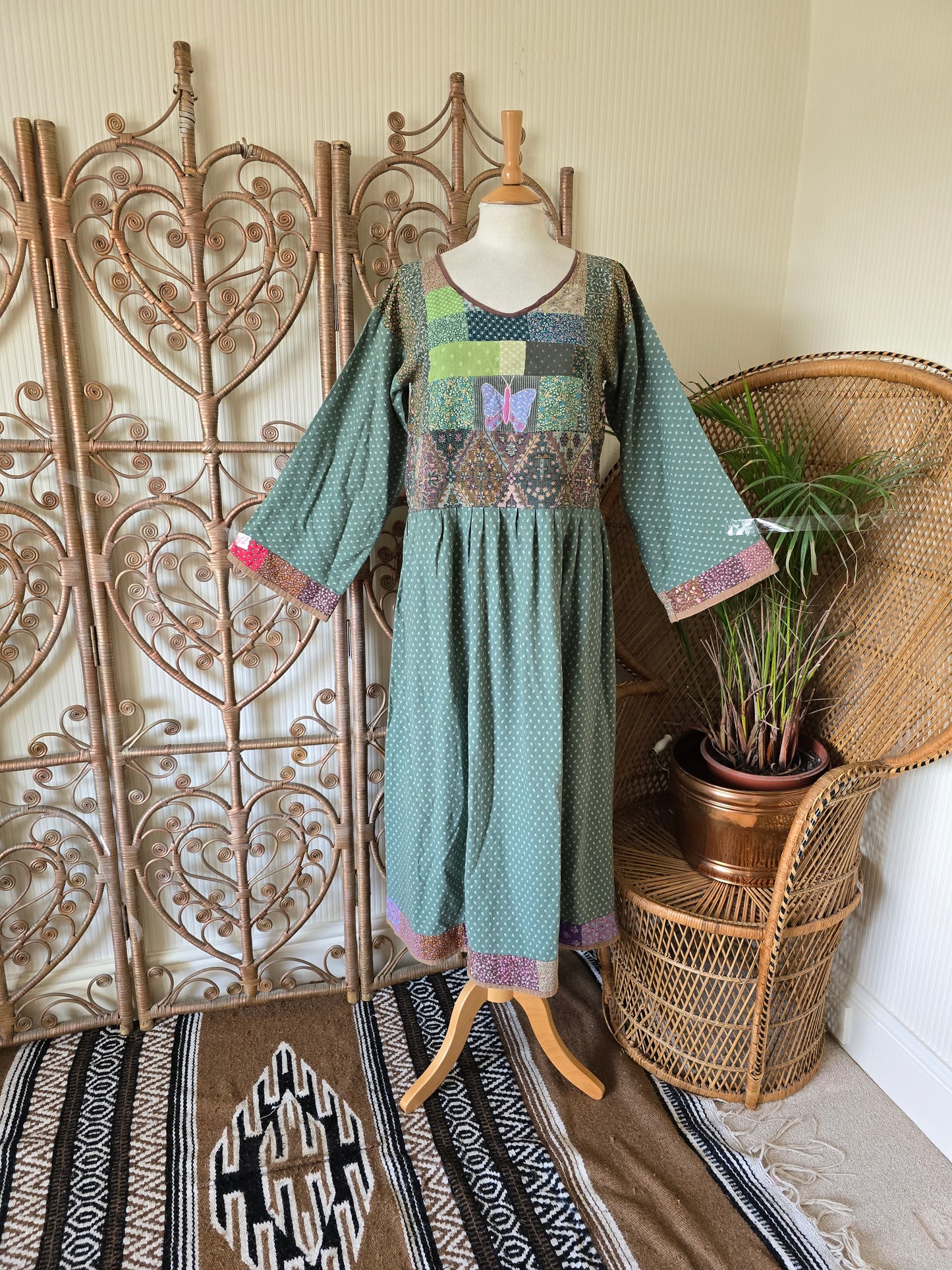 Vintage patchwork dress