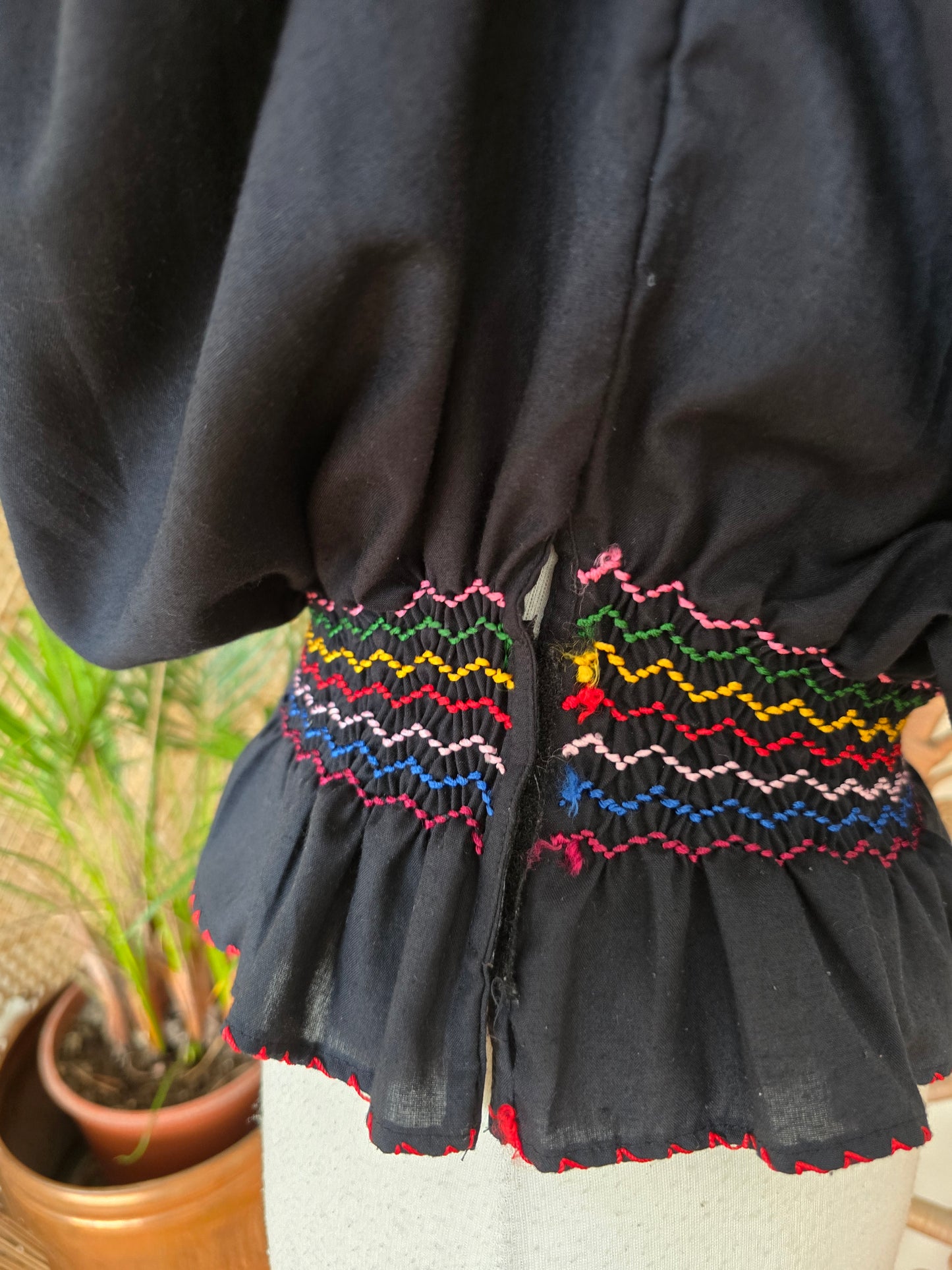 Vintage Hungarian embroidered blouse