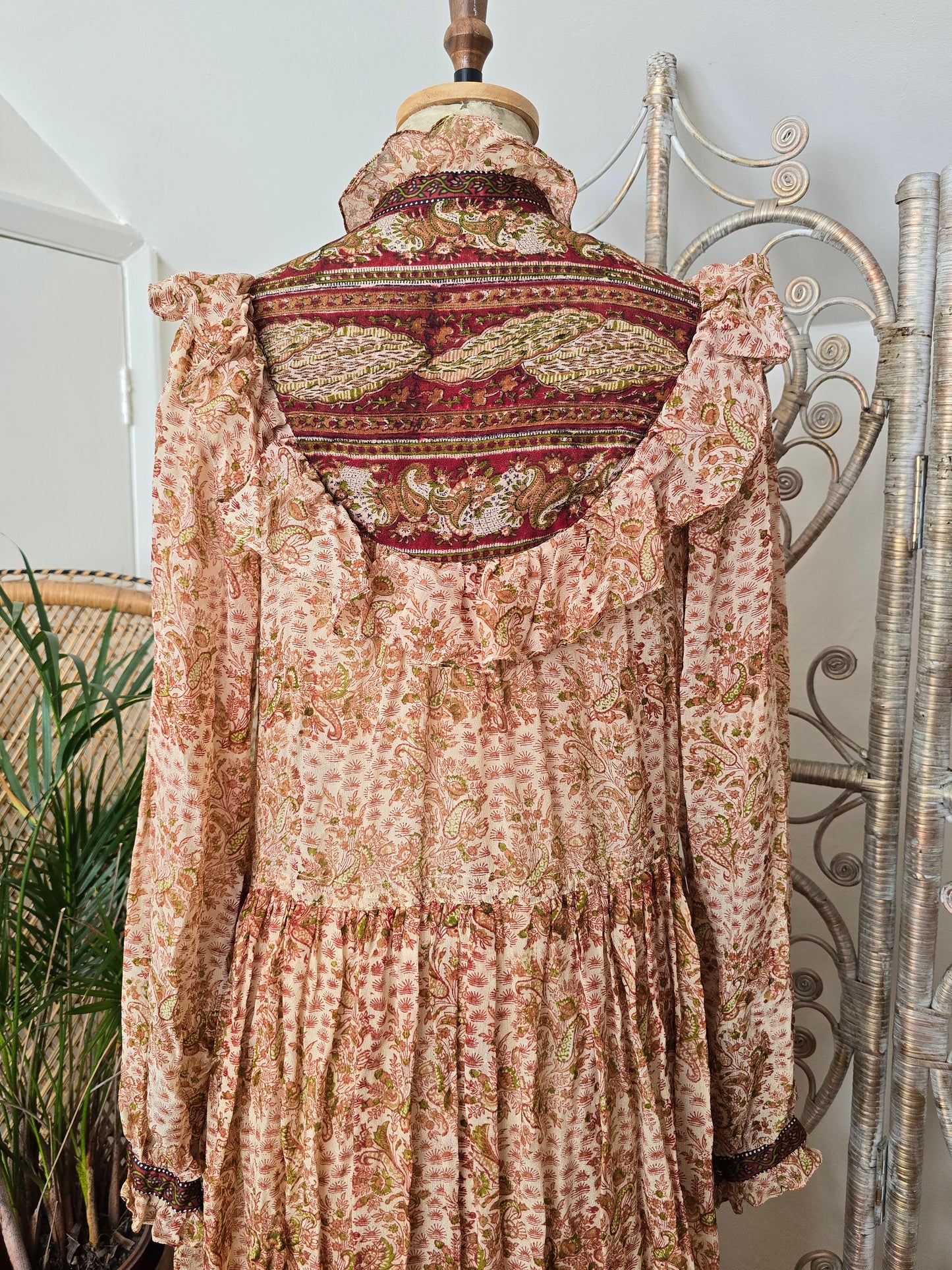 Vintage silk Indian dress
