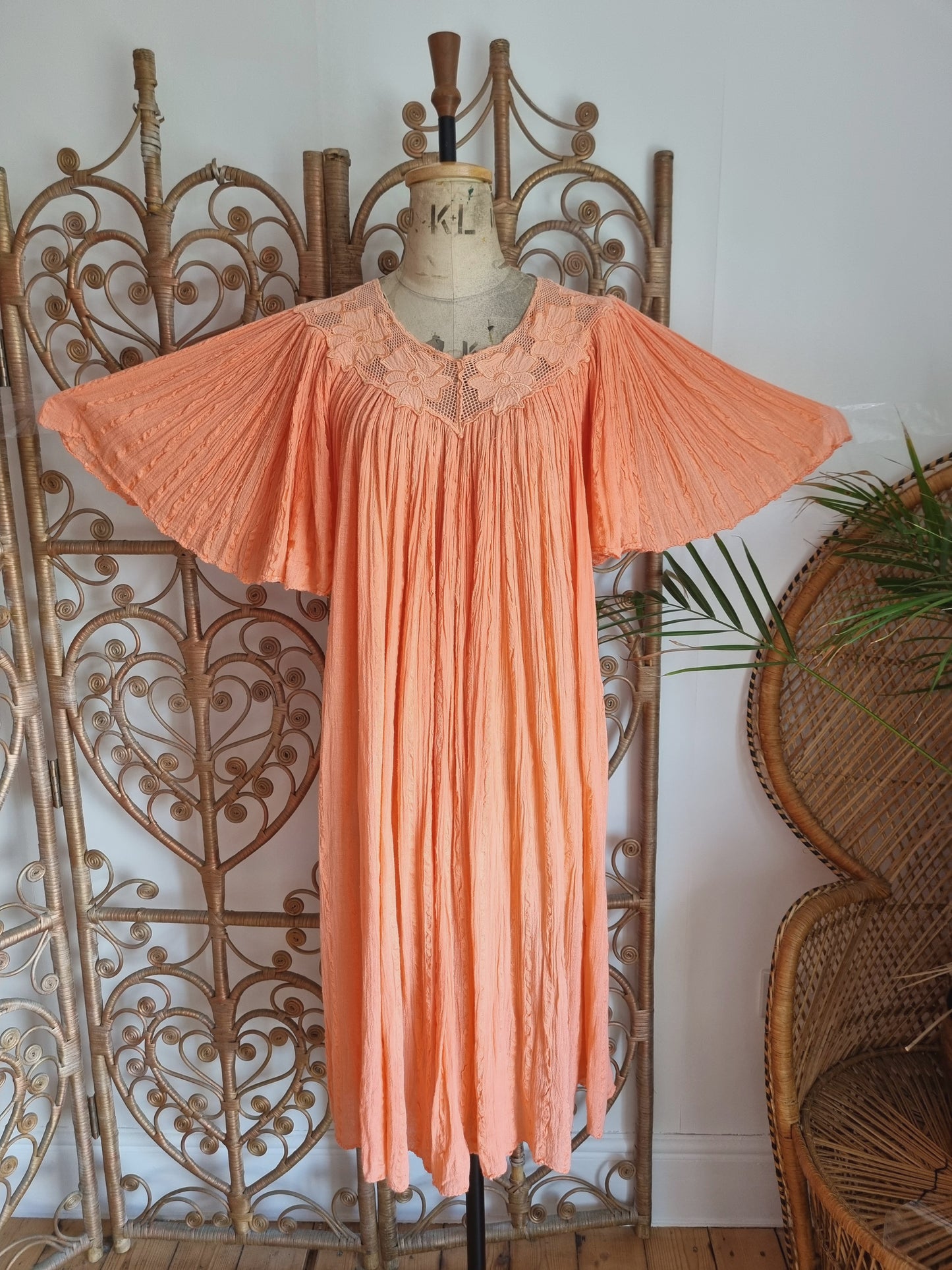 Vintage Max Morgan cheesecloth dress