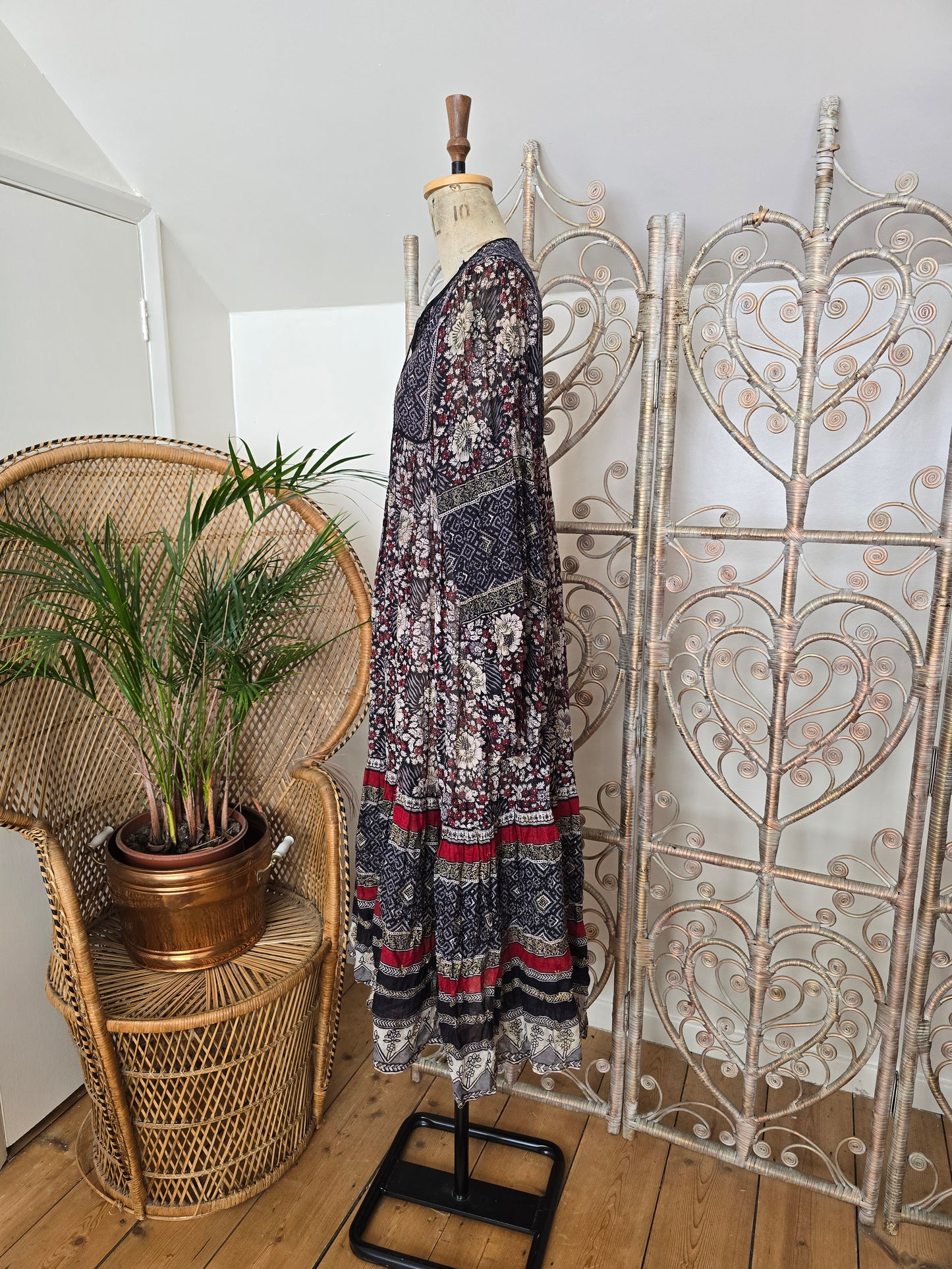 Vintage Mina of London Indian cotton dress