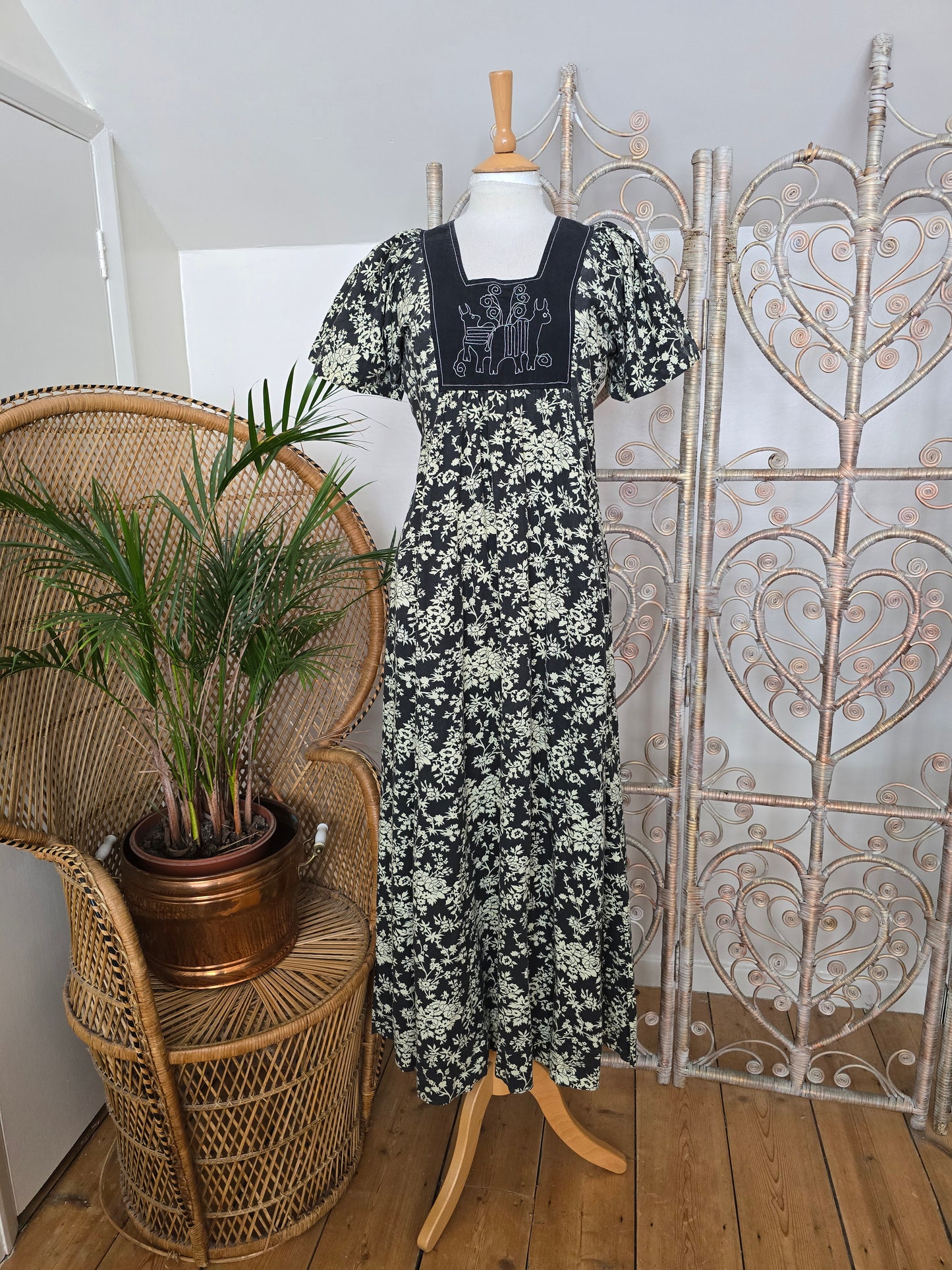 Vintage India Imports of Rhode Island maxi dress S