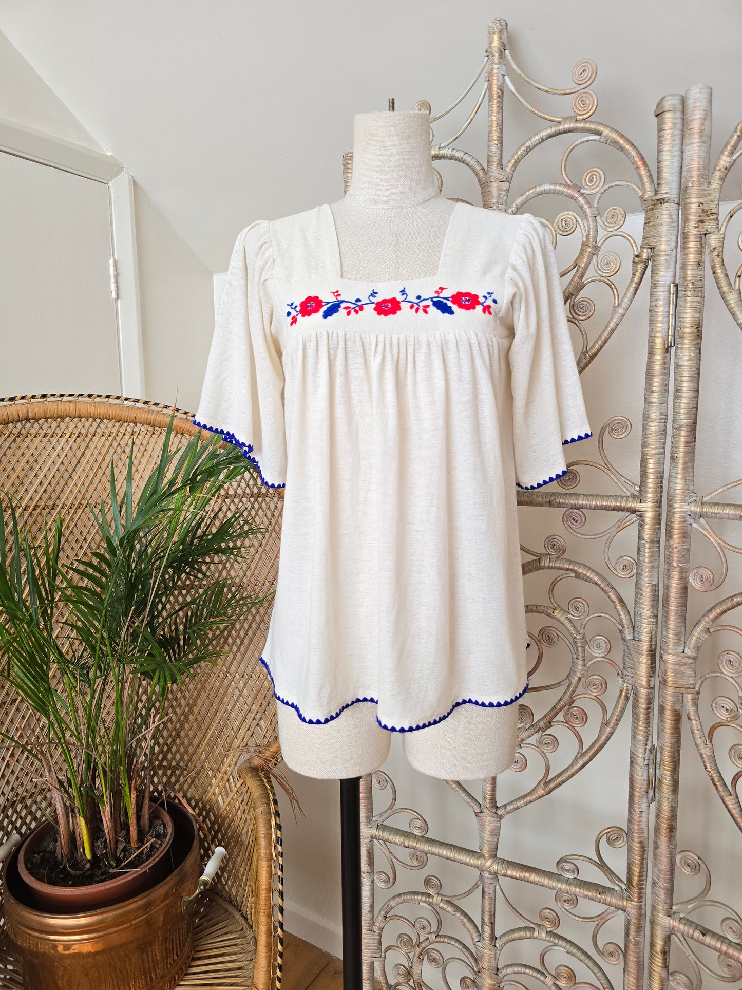 Vintage embroidered blouse