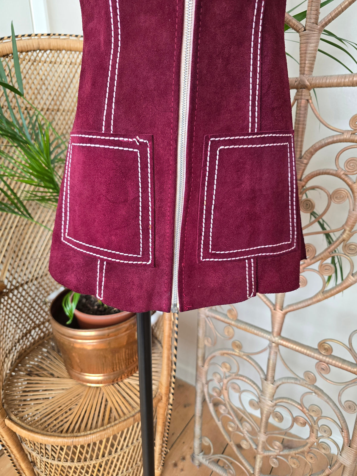 Vintage suede tunic