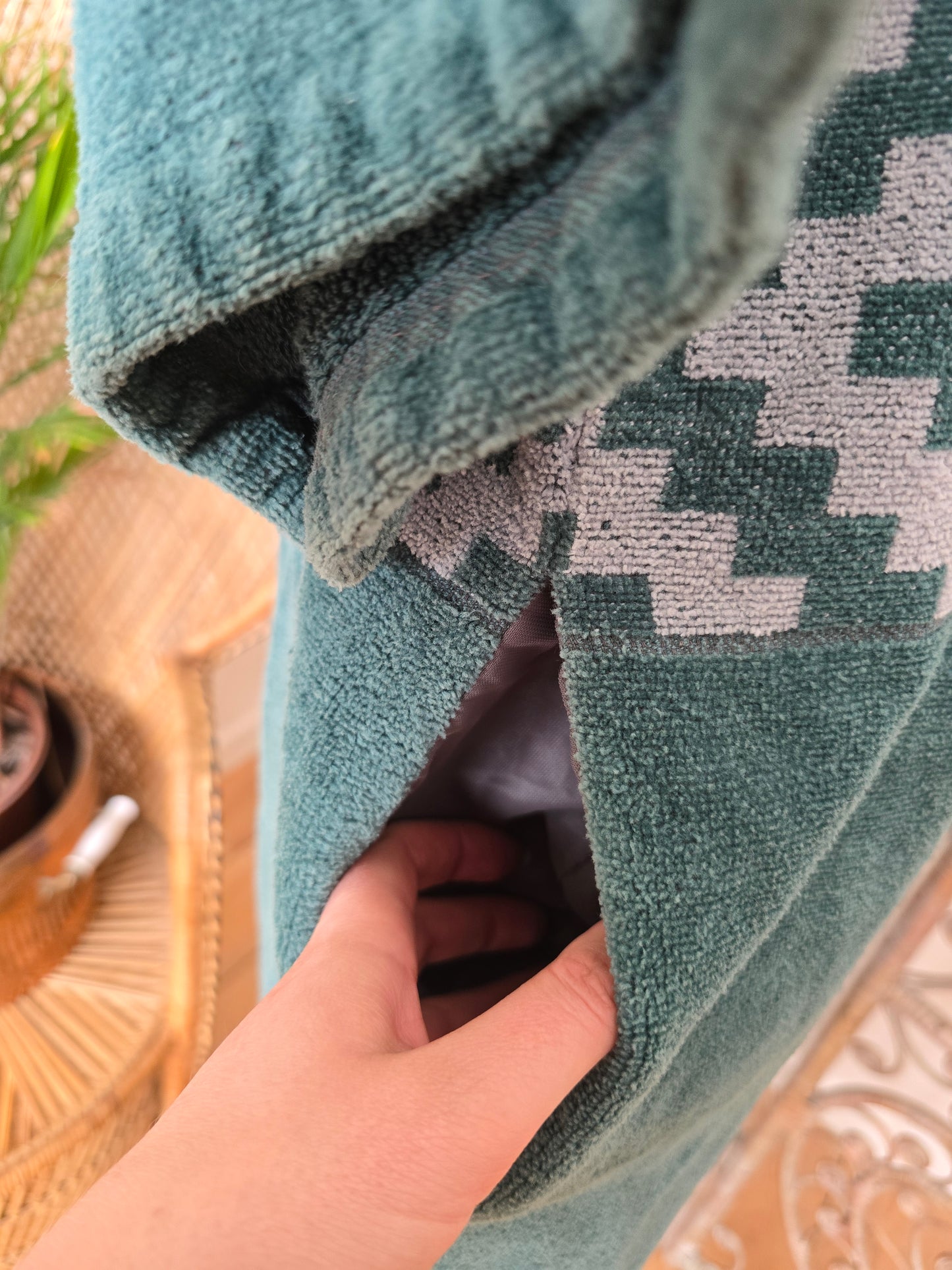Vintage towelling kaftan dress
