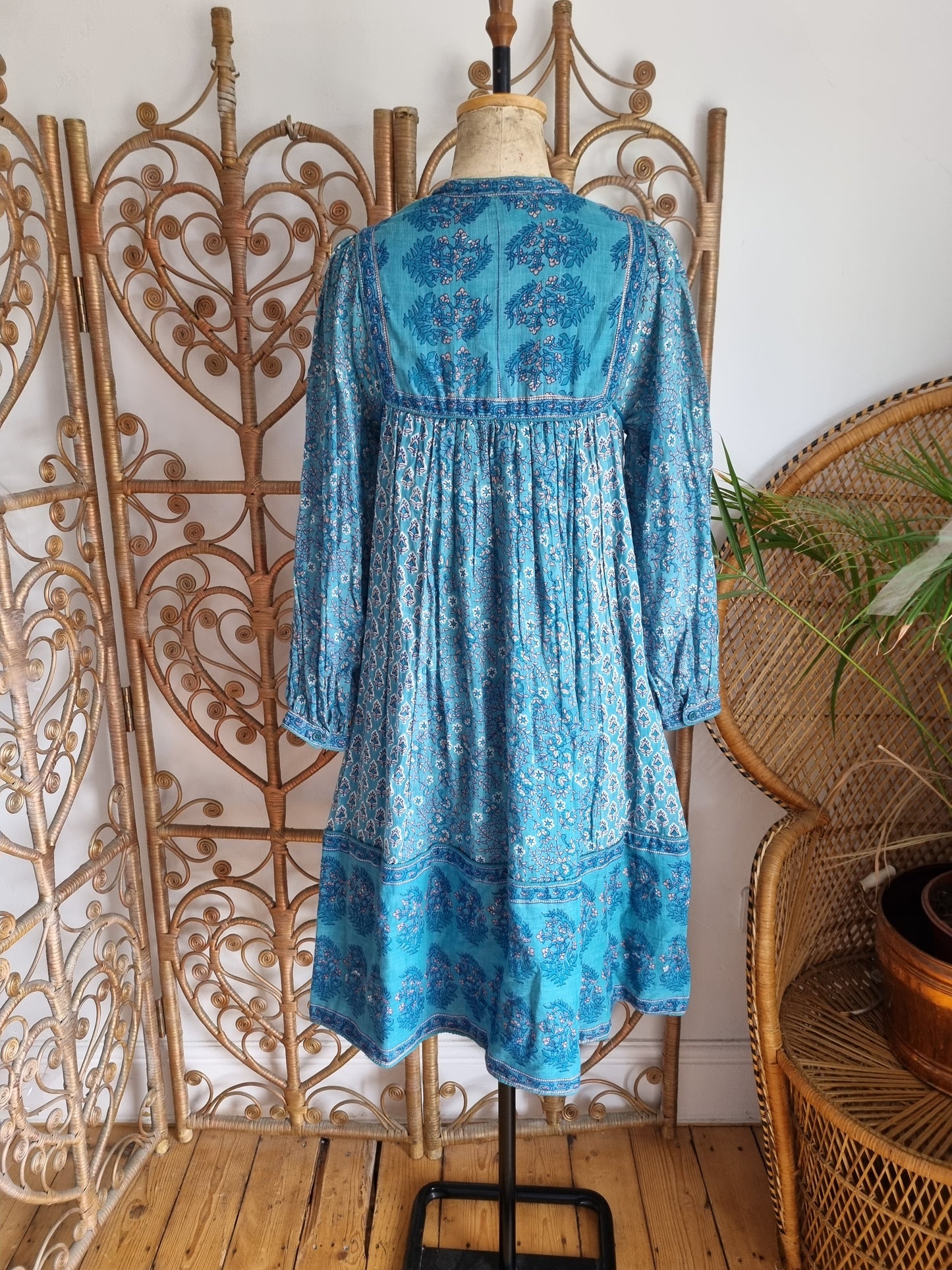 Vintage The vague by rockford Indian dress S