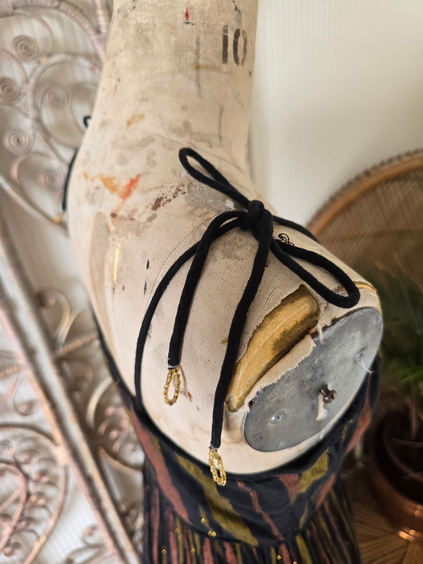 Vintage phool sweetheart Indian dress