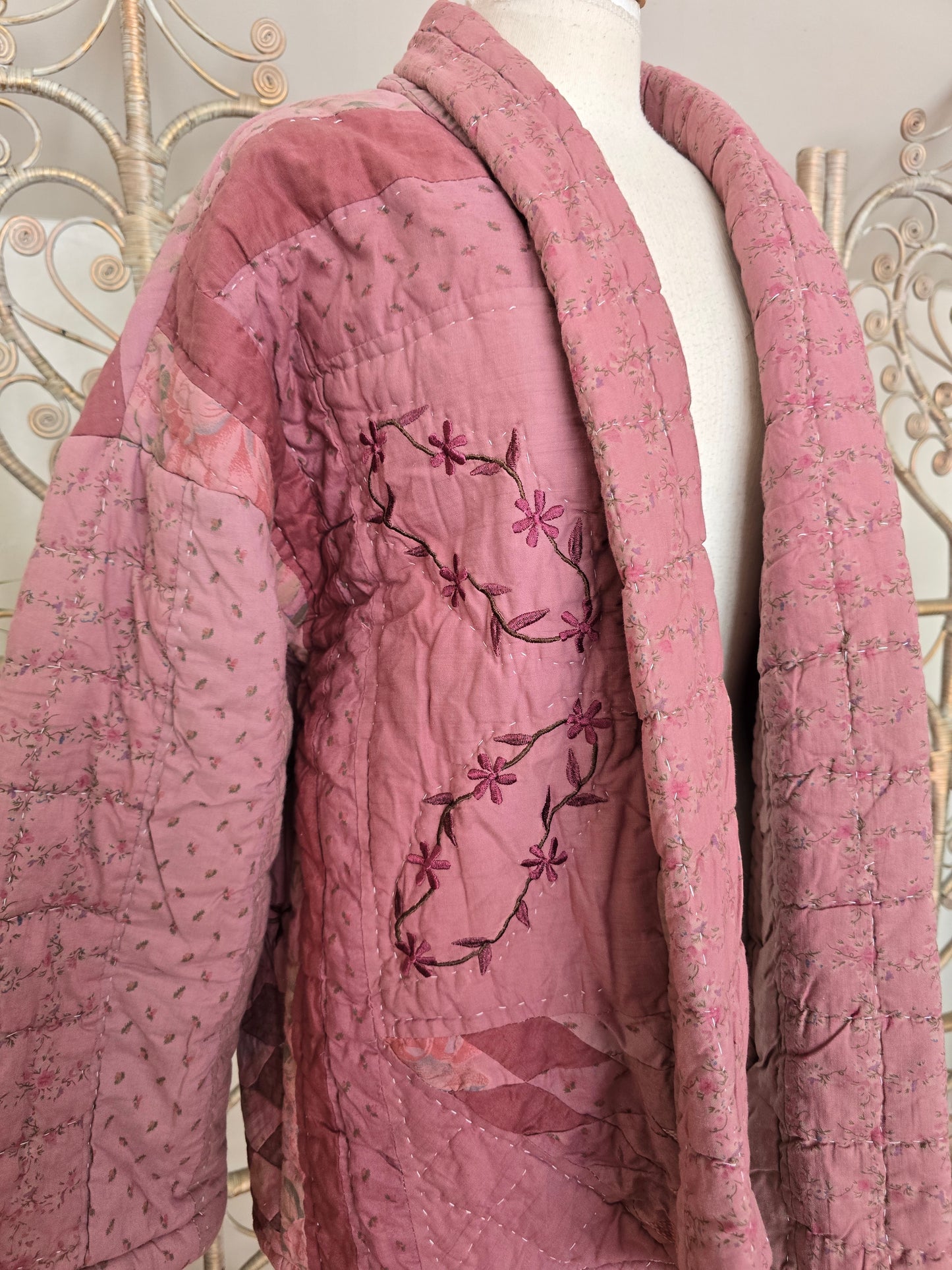 Vintage handmade quilted jacket