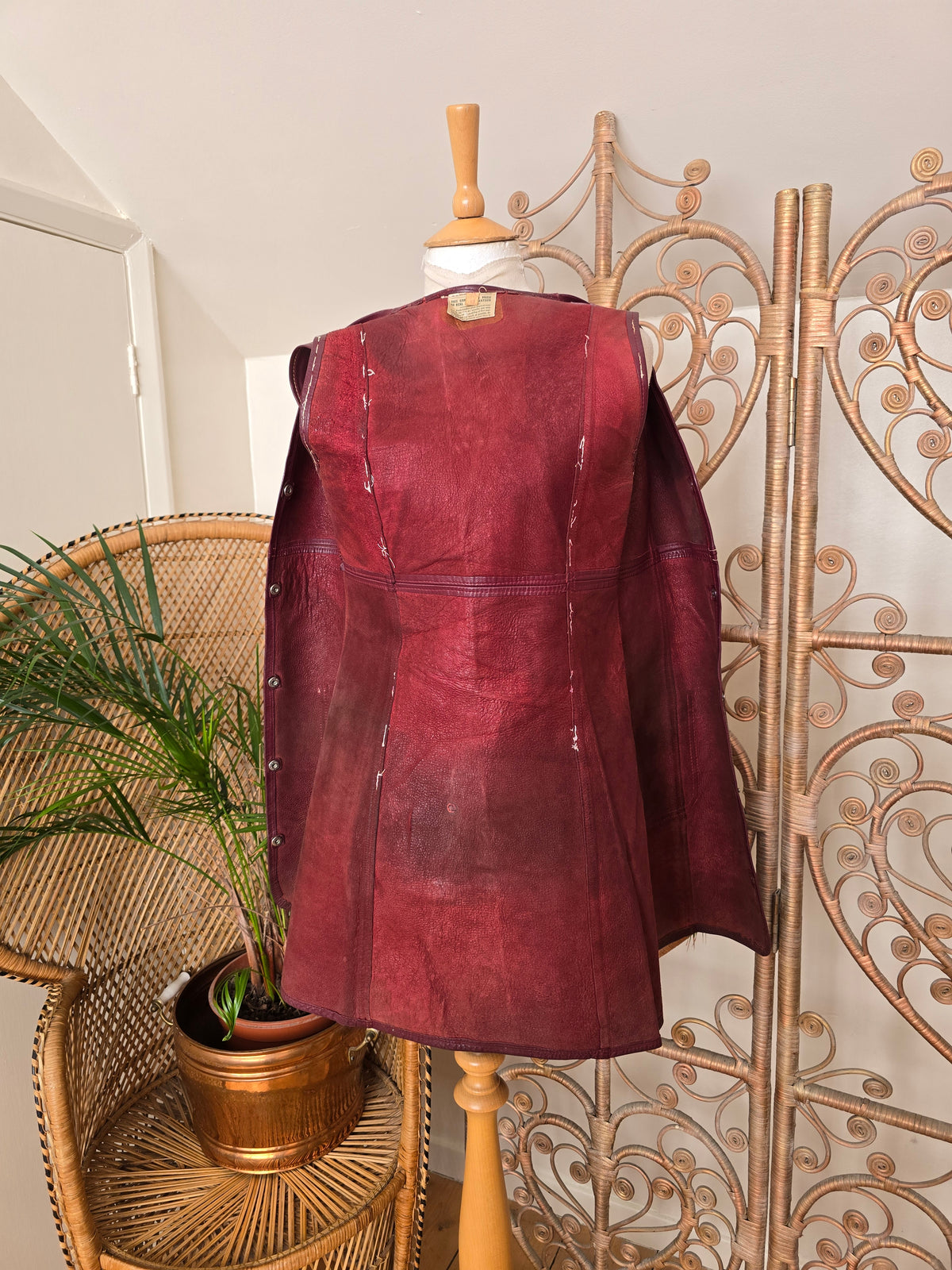 Vintage leather dress