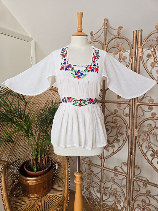Vintage cheesecloth cotton blouse