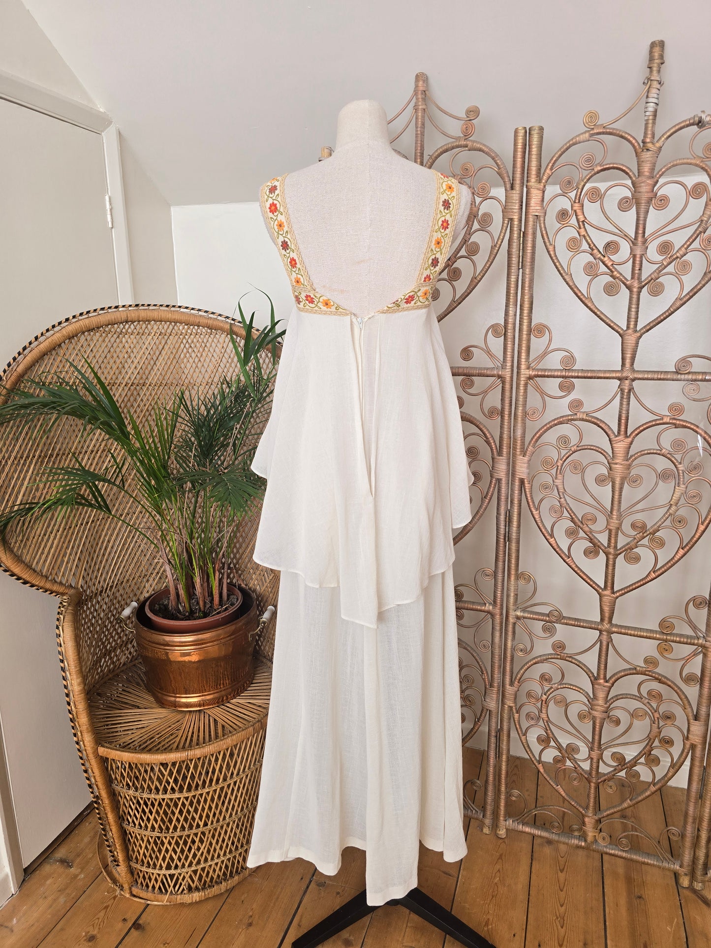 Vintage Mr Darren cheesecloth dress XS