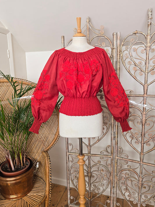 Vintage embroidered blouse