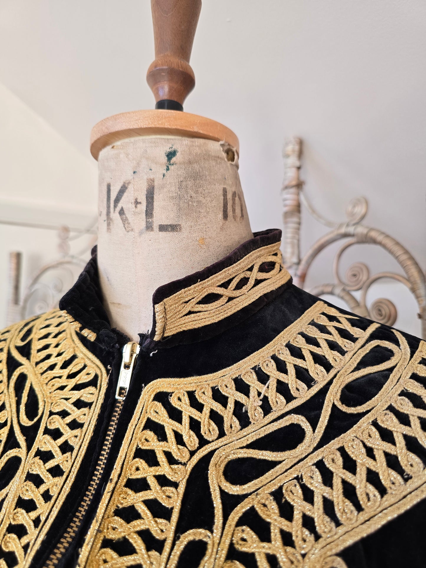 Vintage velvet tunic top