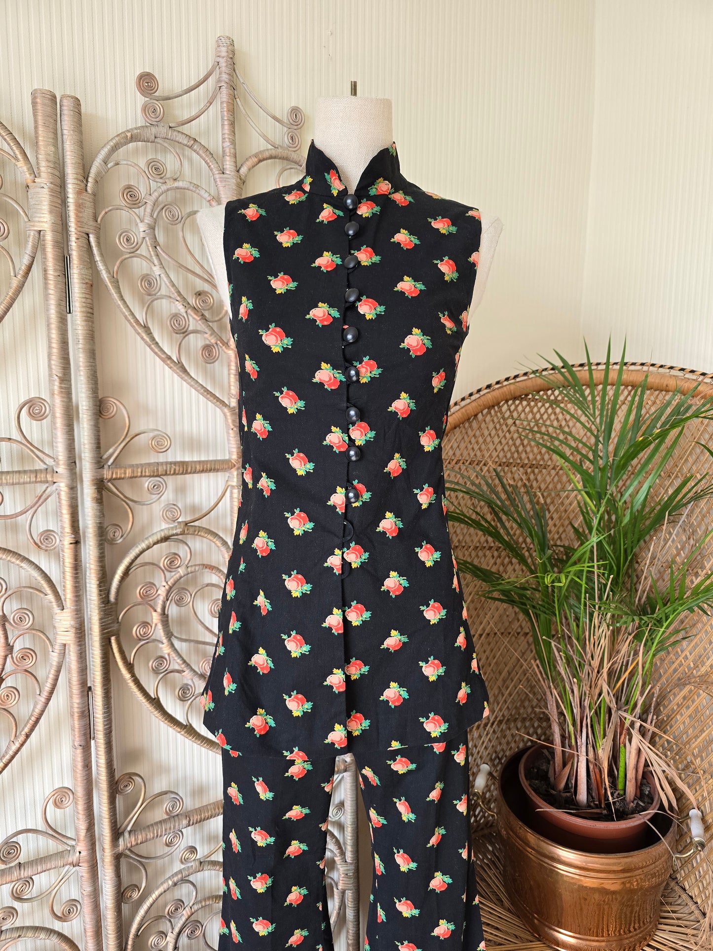 Vintage two piece blouse trousers