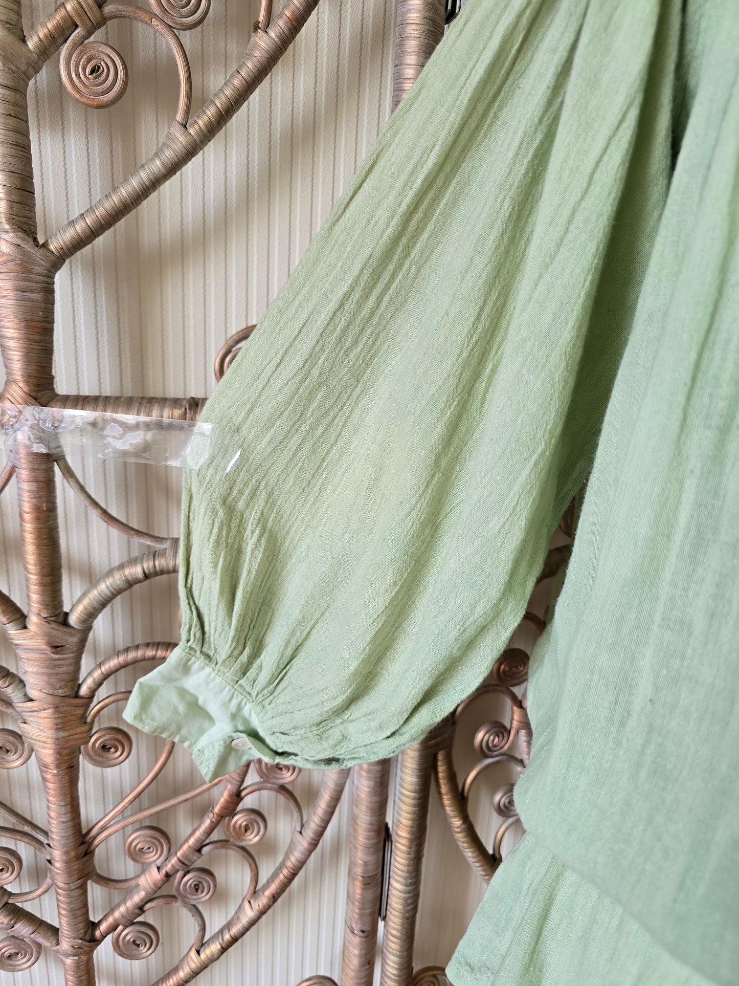 Vintage cheesecloth tunic blouse