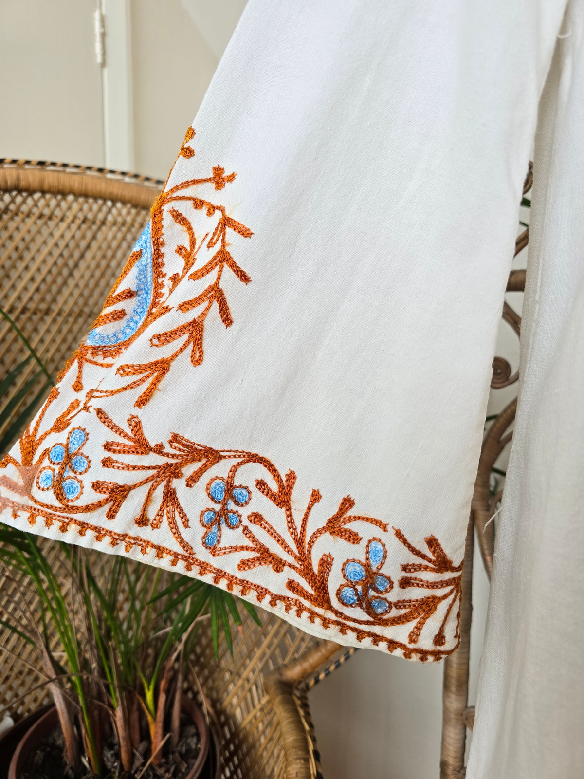 Vintage embroidered kaftan dress