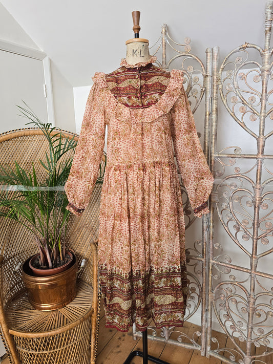 Vintage silk Indian dress