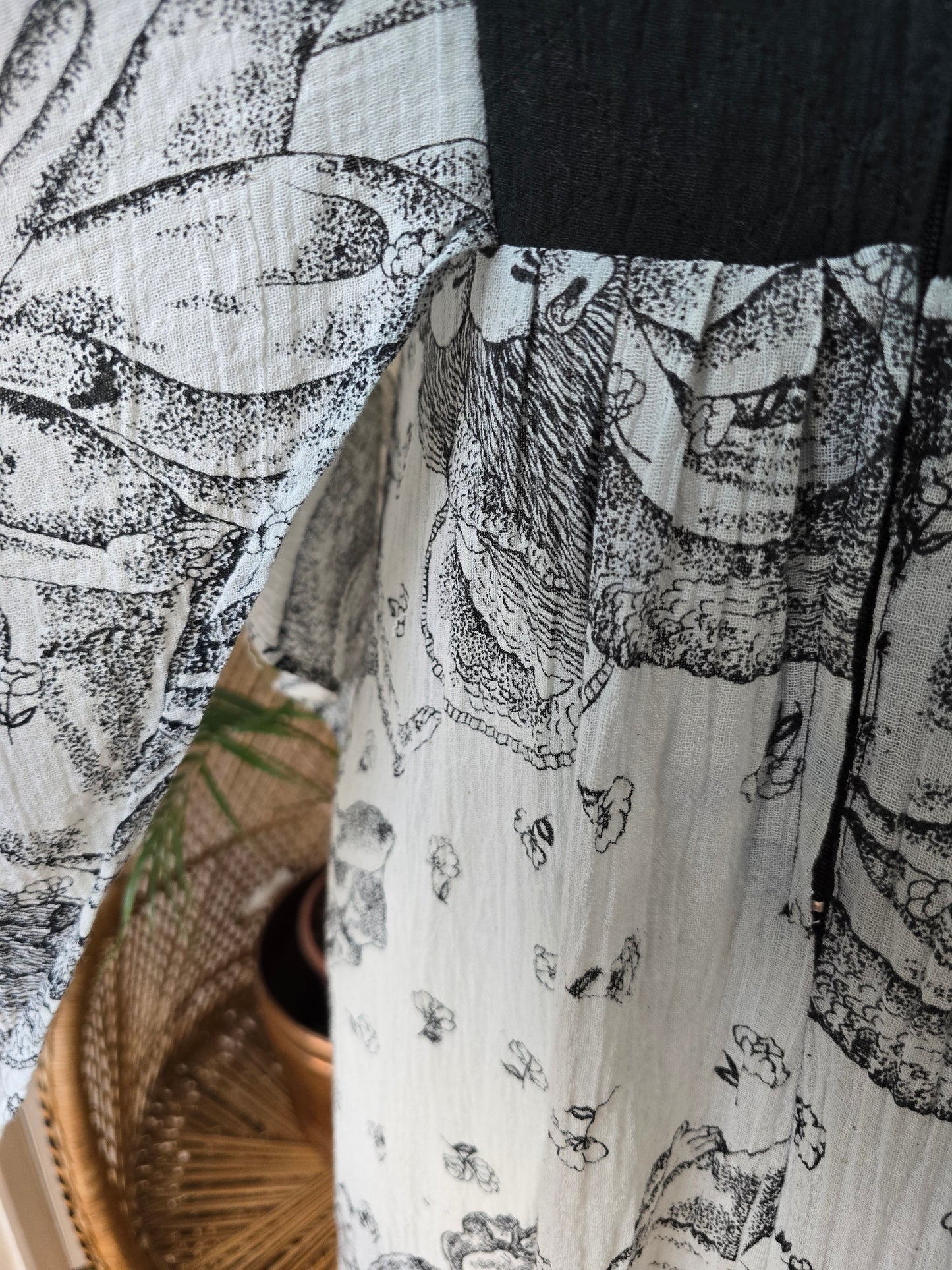 Vintage Ayesha Davar Indian cotton maxi dress