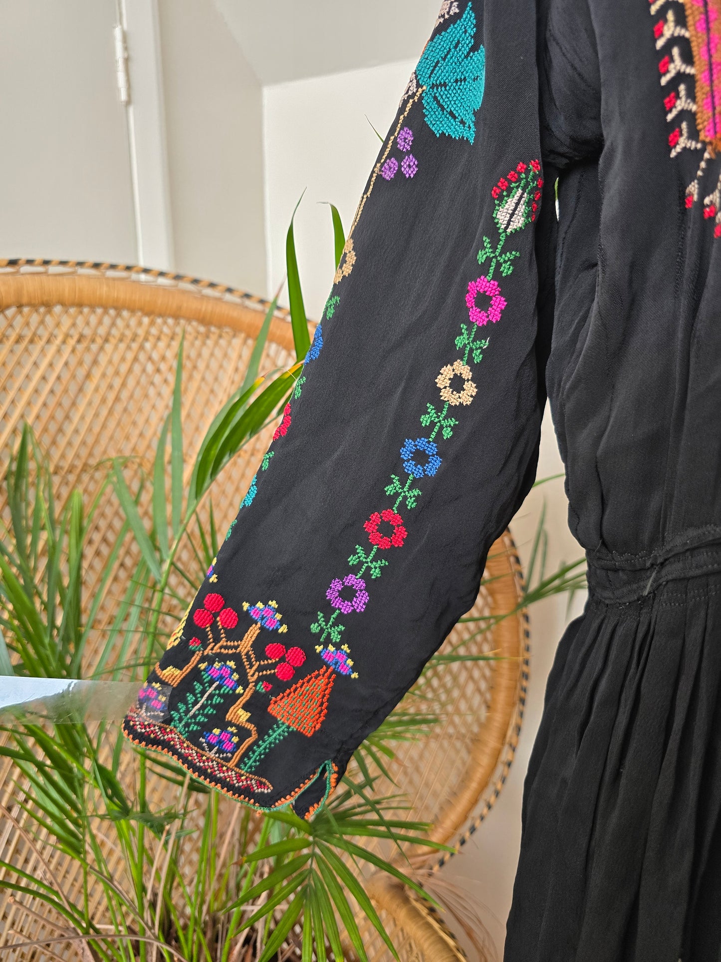 Vintage Syrian embroidered dress