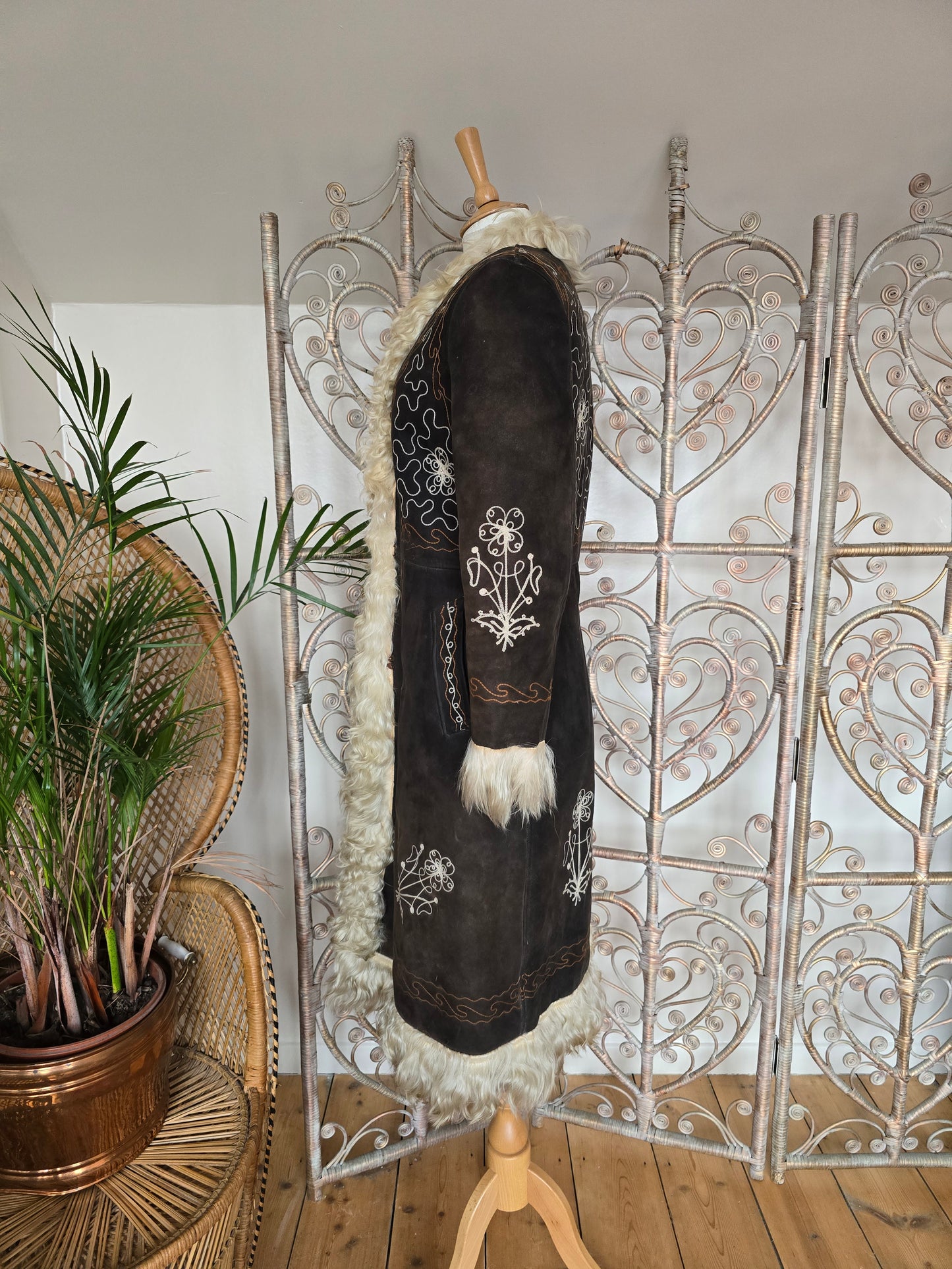 Vintage embroidered Afghan coat